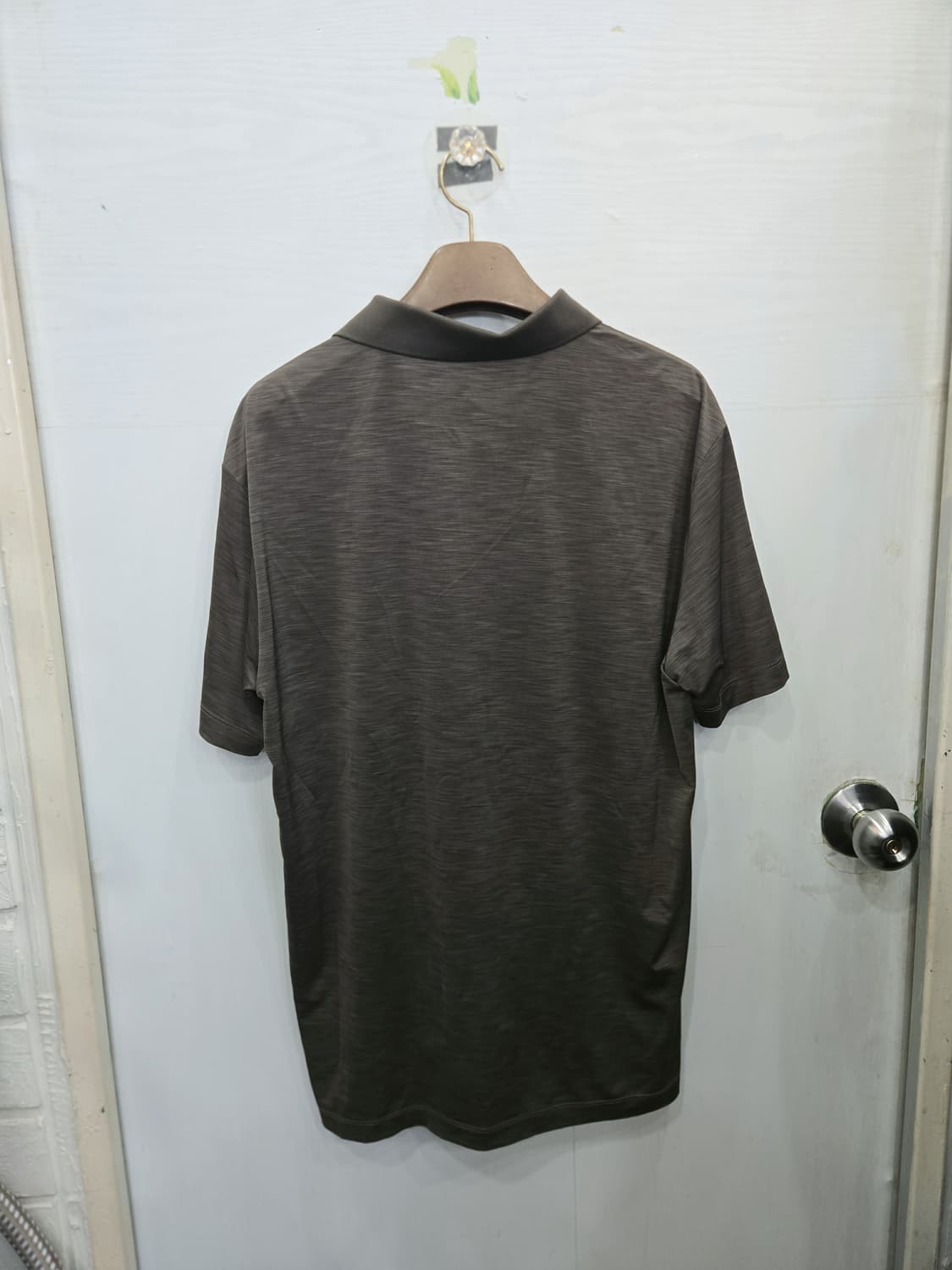 100,L) KOLON SPORT 코오롱스포츠 카라 반팔티셔츠! 카키색상 상품이미지4