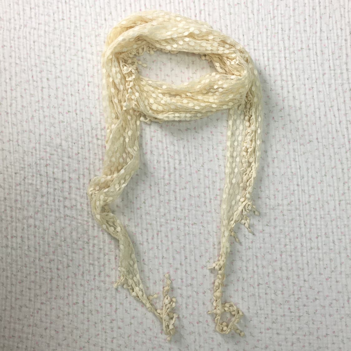 JPN/ 모리걸스카프 도트스카프 모리룩스카프 땡땡이스카프 상품이미지5