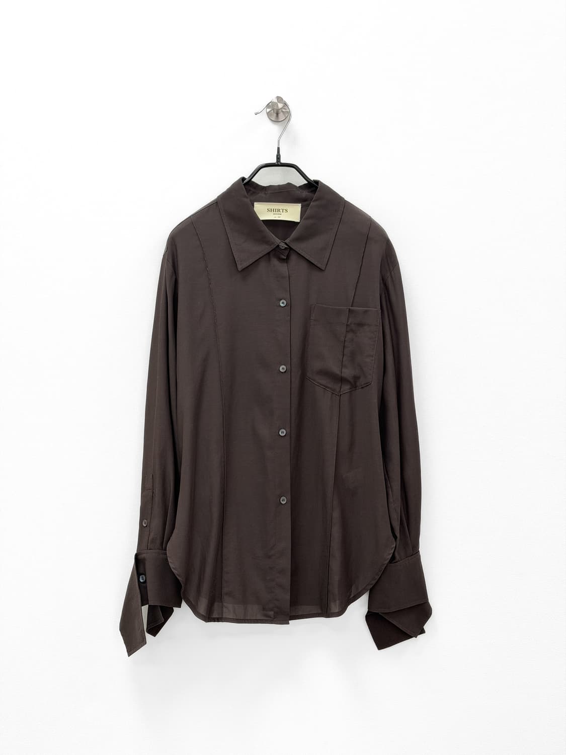 한섬 시스템 재팬 패브릭 플로우 셔츠 상품이미지1