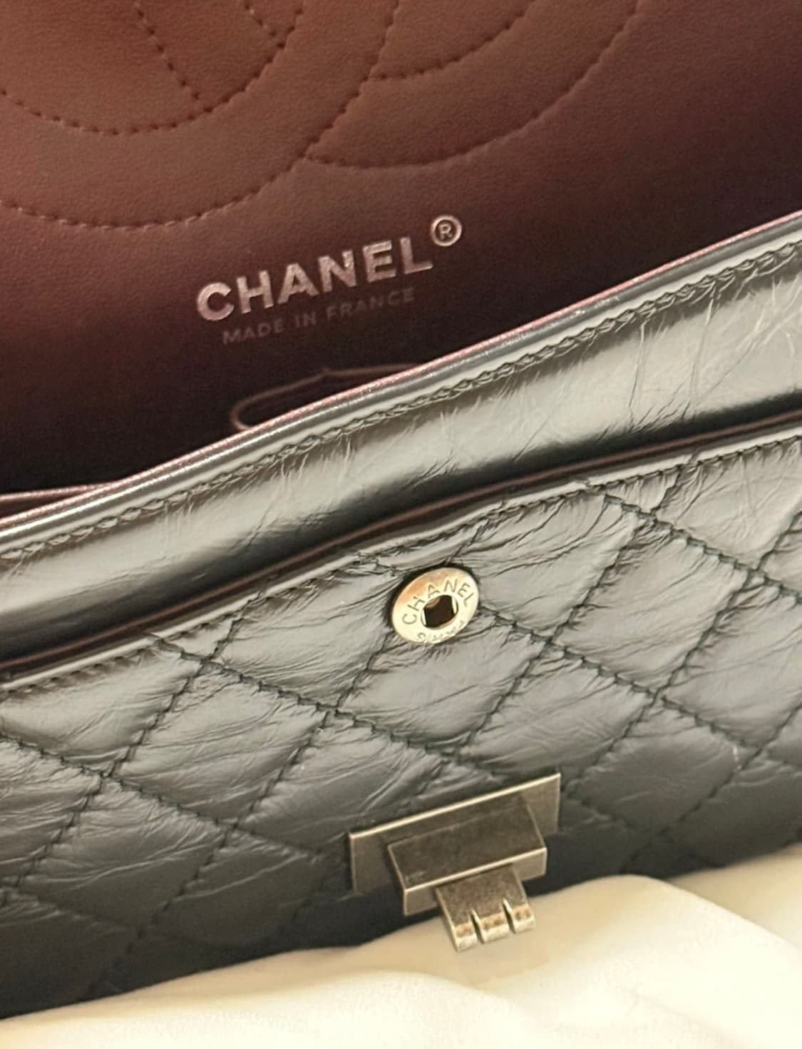 샤넬2.55 스몰블랙은장 상품이미지8