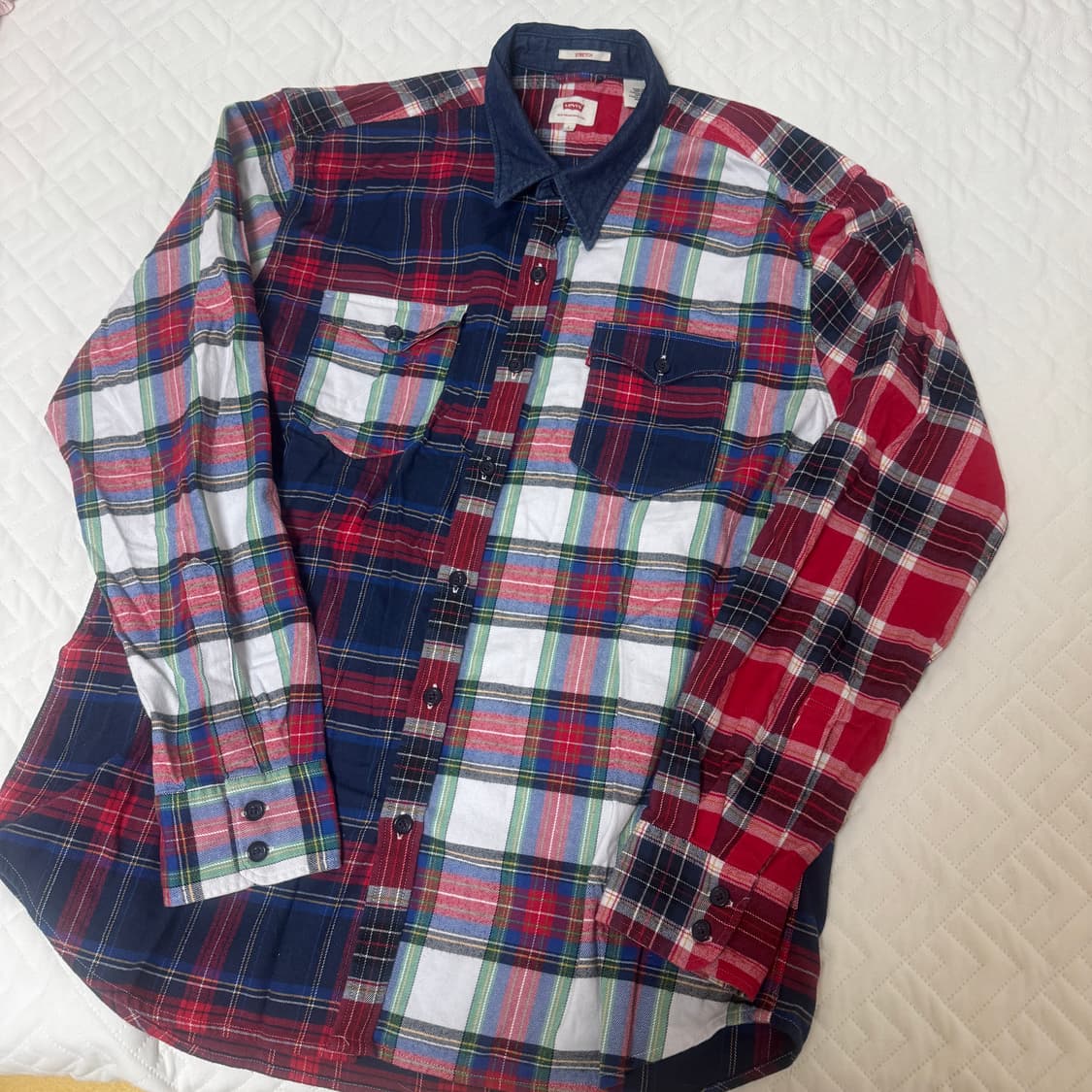 리바이스 아수라 멀티컬러 체크셔츠 L 상품이미지1