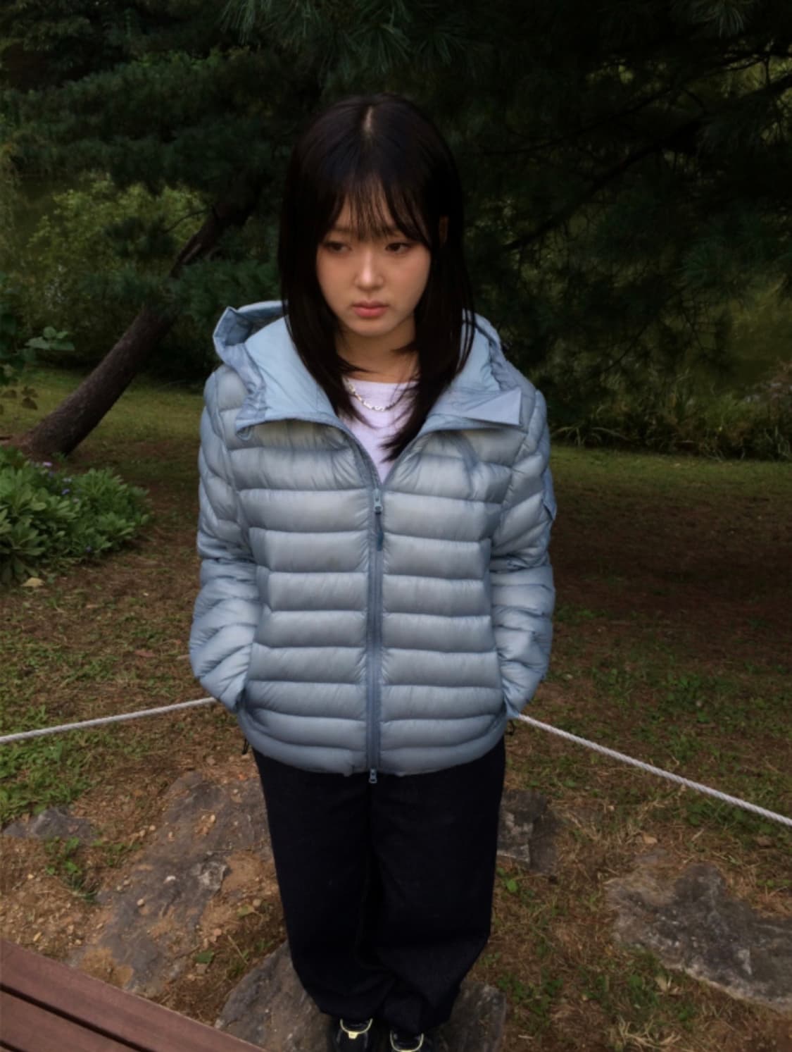 경량패딩 (Muffin Light Down Puffer, skyblue) 상품이미지5