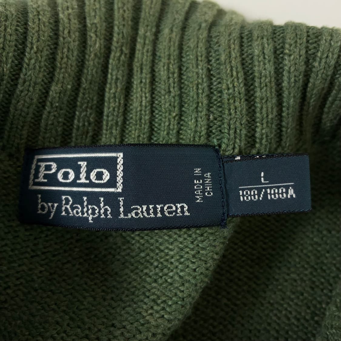 Polo  폴로 랄프로렌 자수 코튼 반집업 니트 상품이미지4