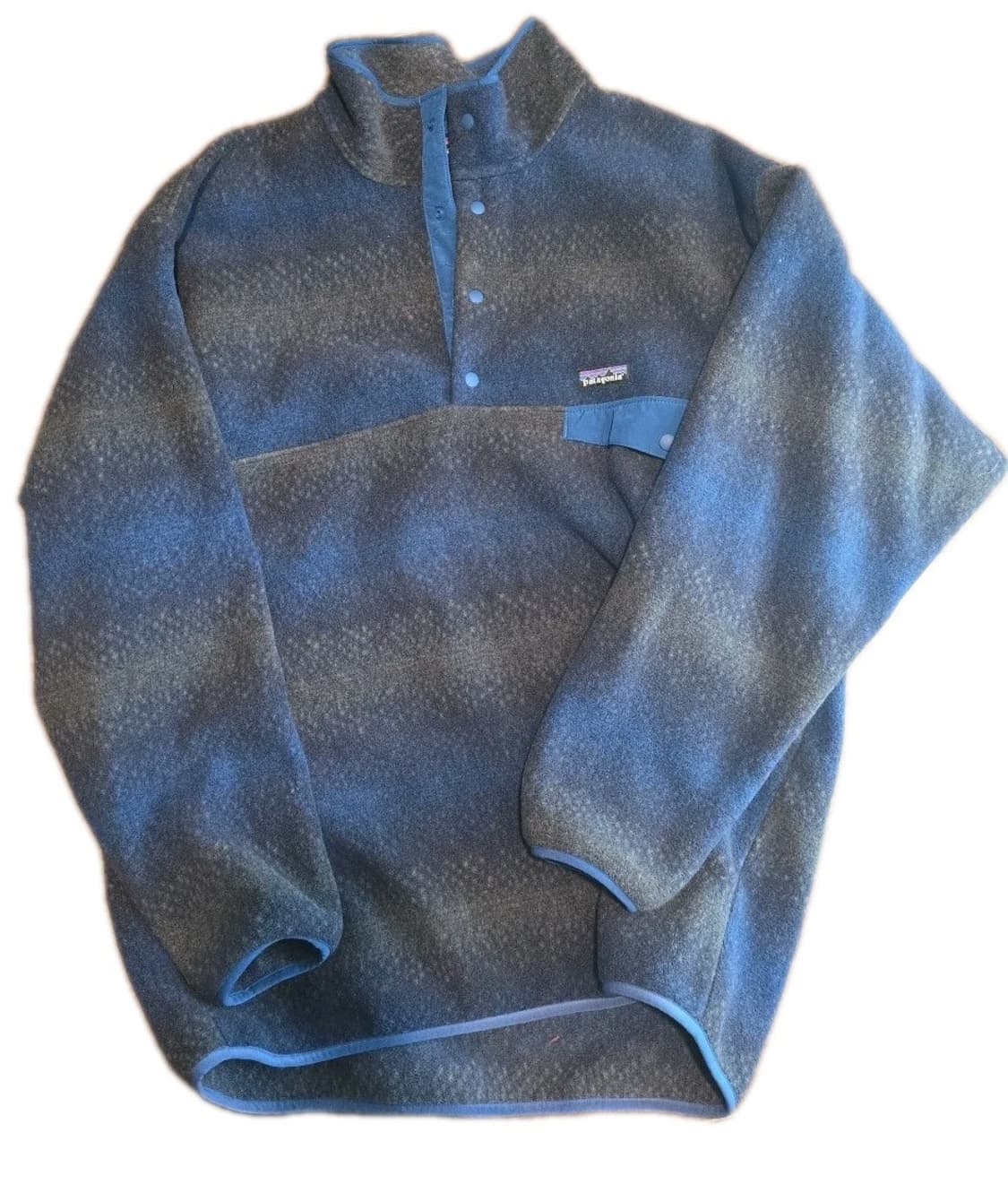19FW 파타고니아 신칠라 스냅-티 플리스 블루/그레이 도트 상품이미지1