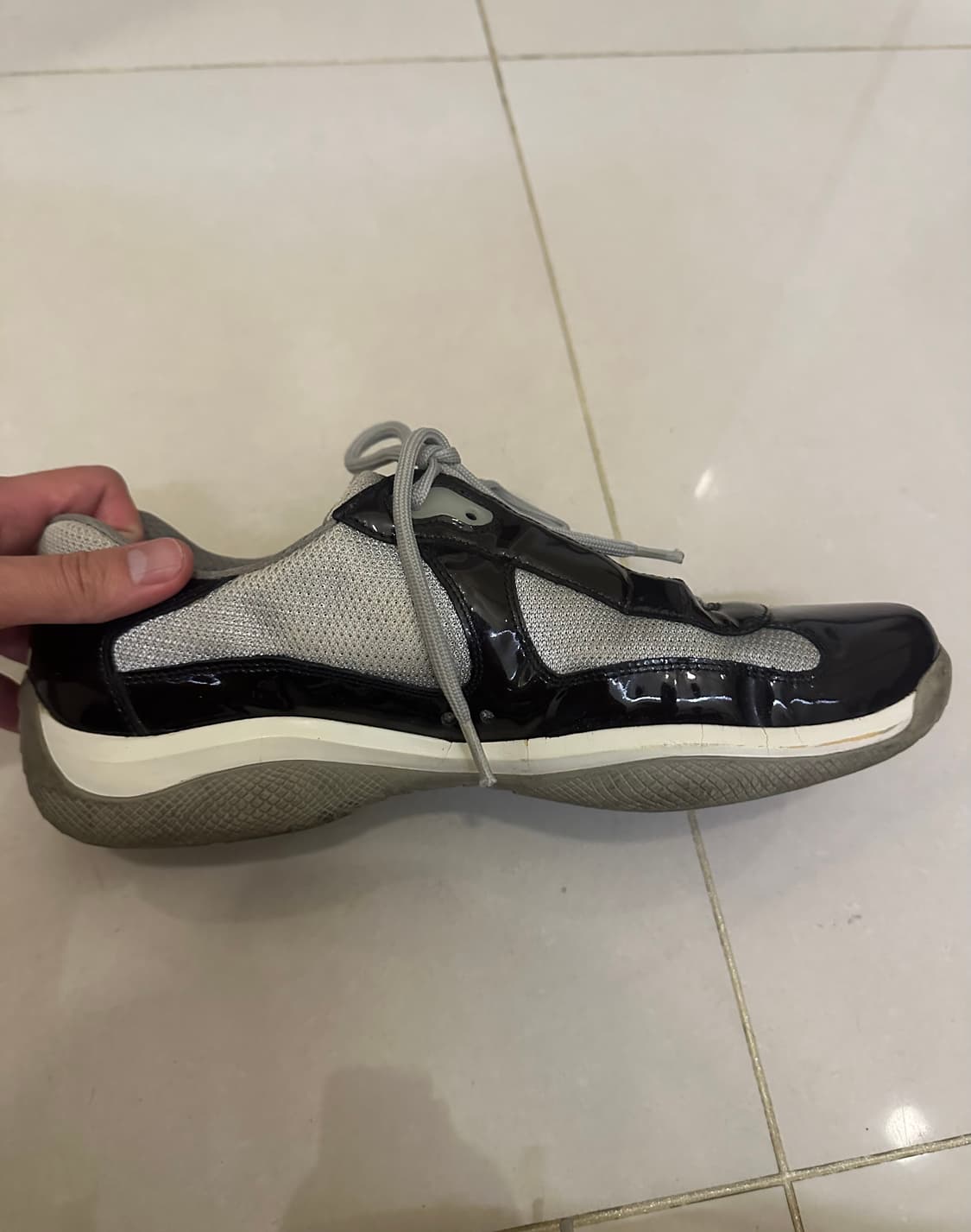 프라다 아메리카컵 블랙브라운 상품이미지5