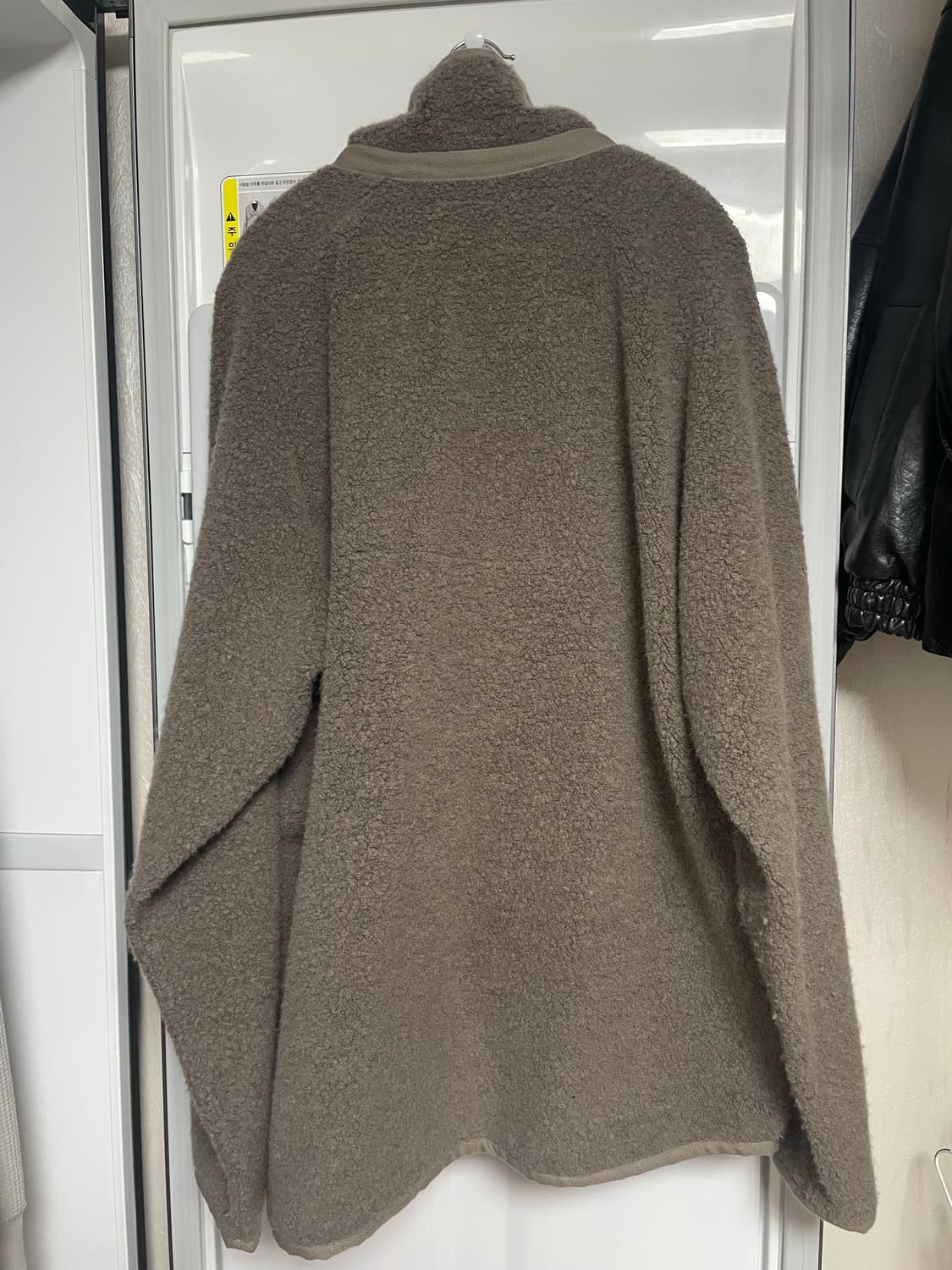 카브엠트 울 보아 플리스 집업 재킷 카키 브라운 상품이미지7