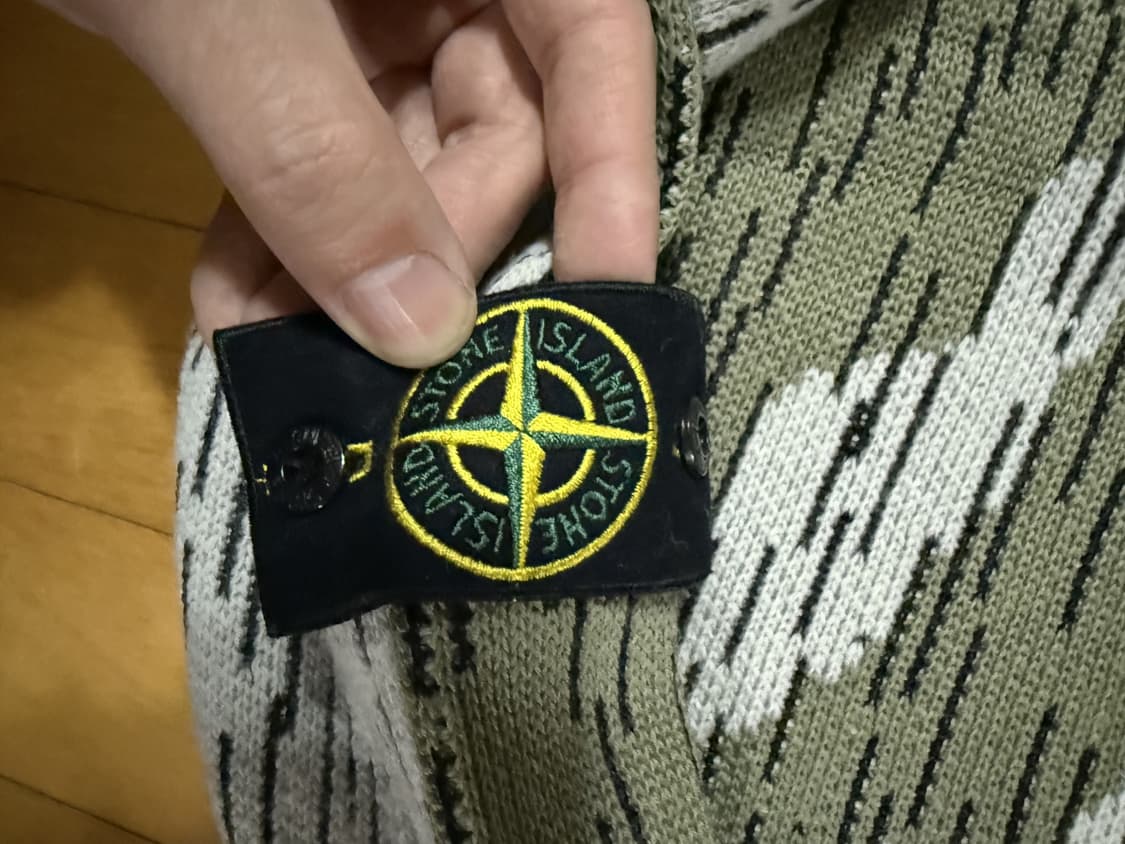 스톤아일랜드 레인 카모 자카드 크루넥 니트 상품이미지5