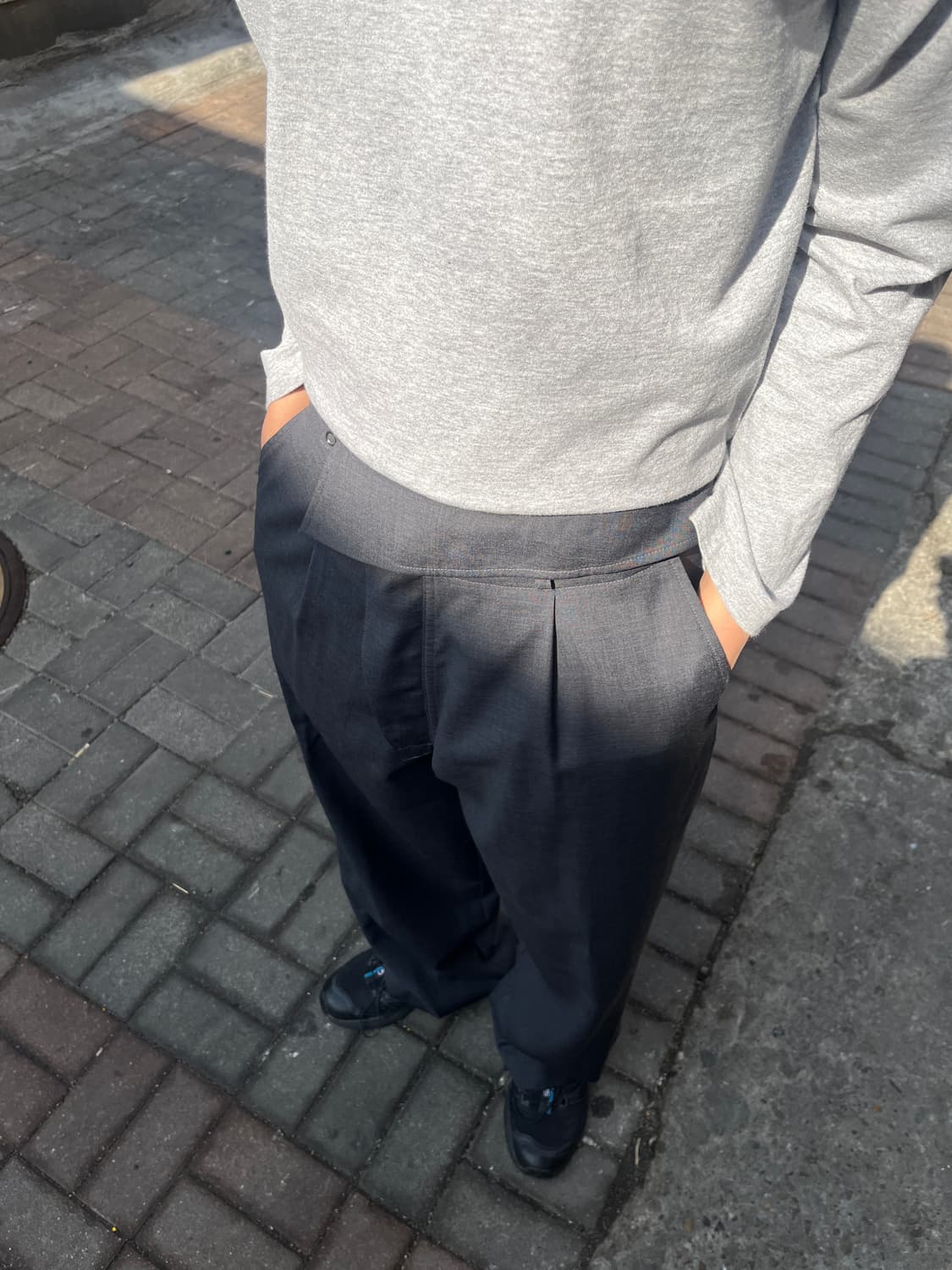 44) 익스클루시브 나빈 트라우저 charcoal grey 차콜 그레이 상품이미지2