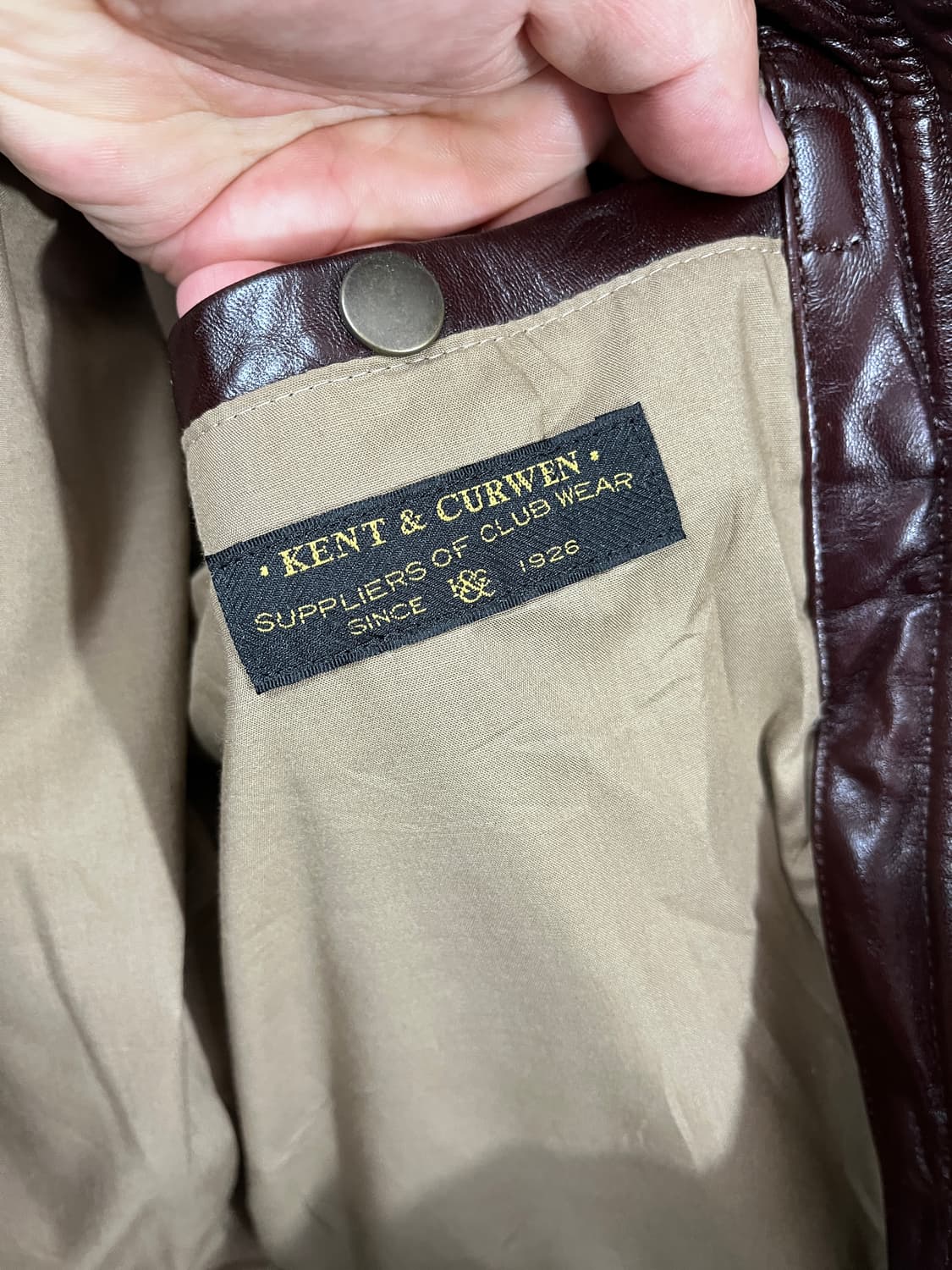 KENT&CURWEN A-2 leather 상품이미지6