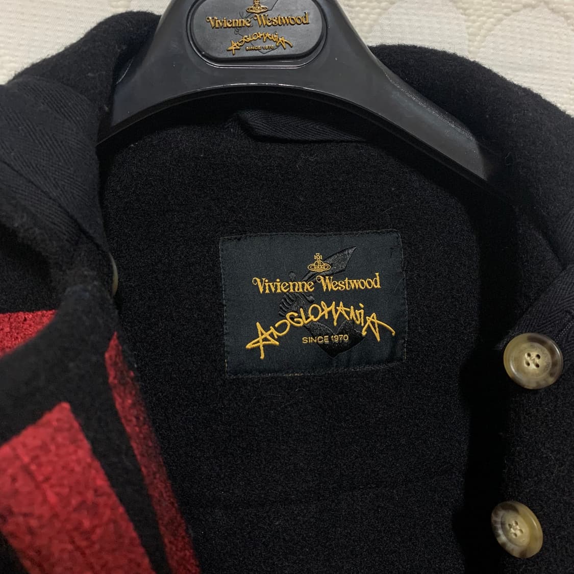 vivienne westwood chaos슬로건 울 코트 상품이미지9