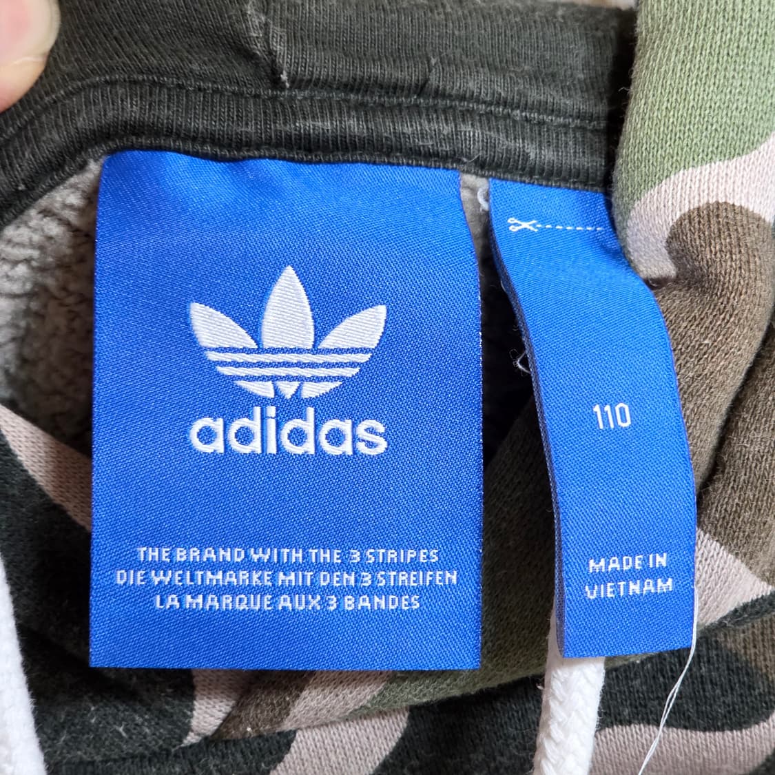 아디다스 카키 카모 파이어버드 후드티 상품이미지9