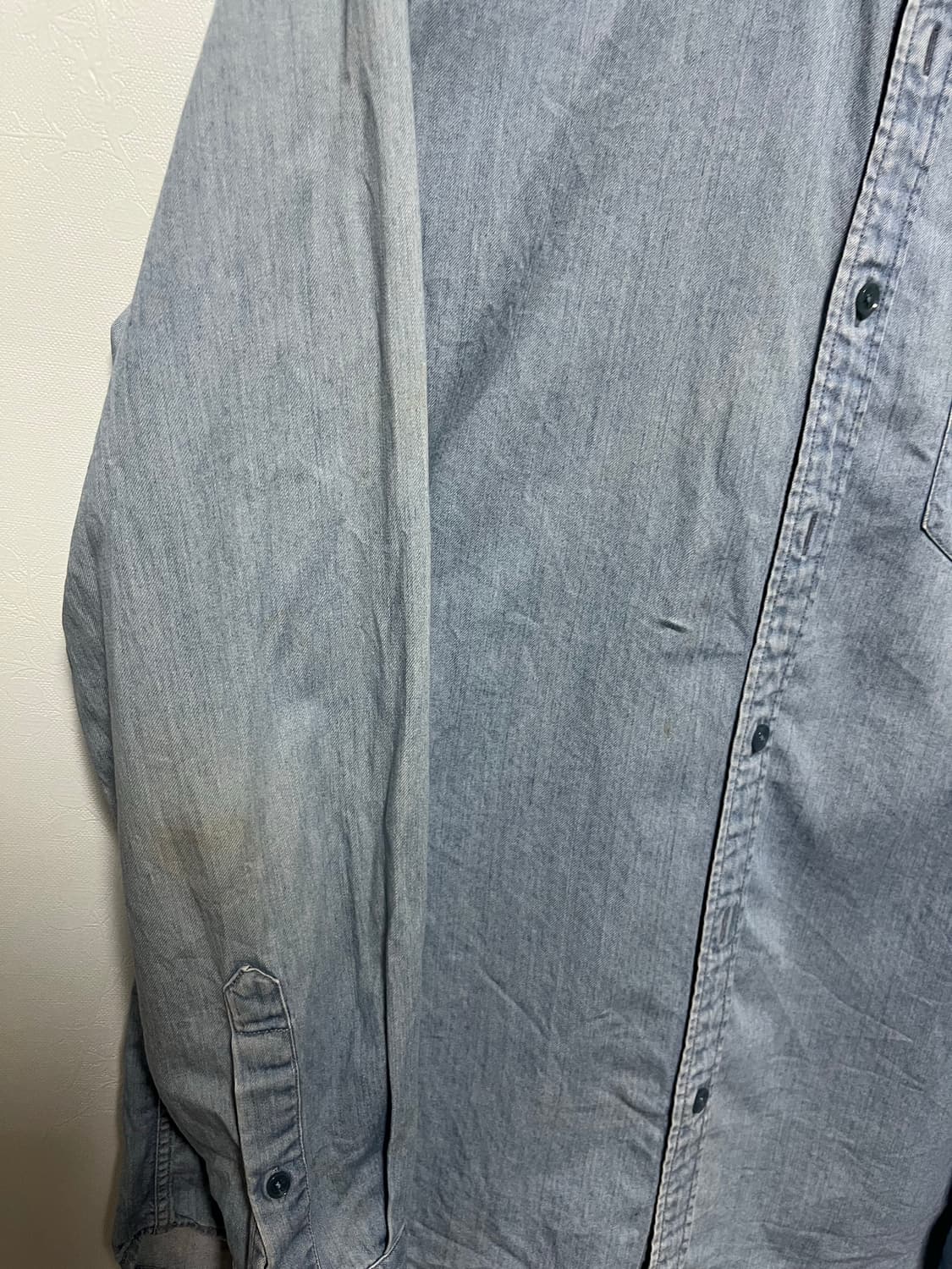 라코스테 데님 워싱 셔츠 남방 상품이미지3