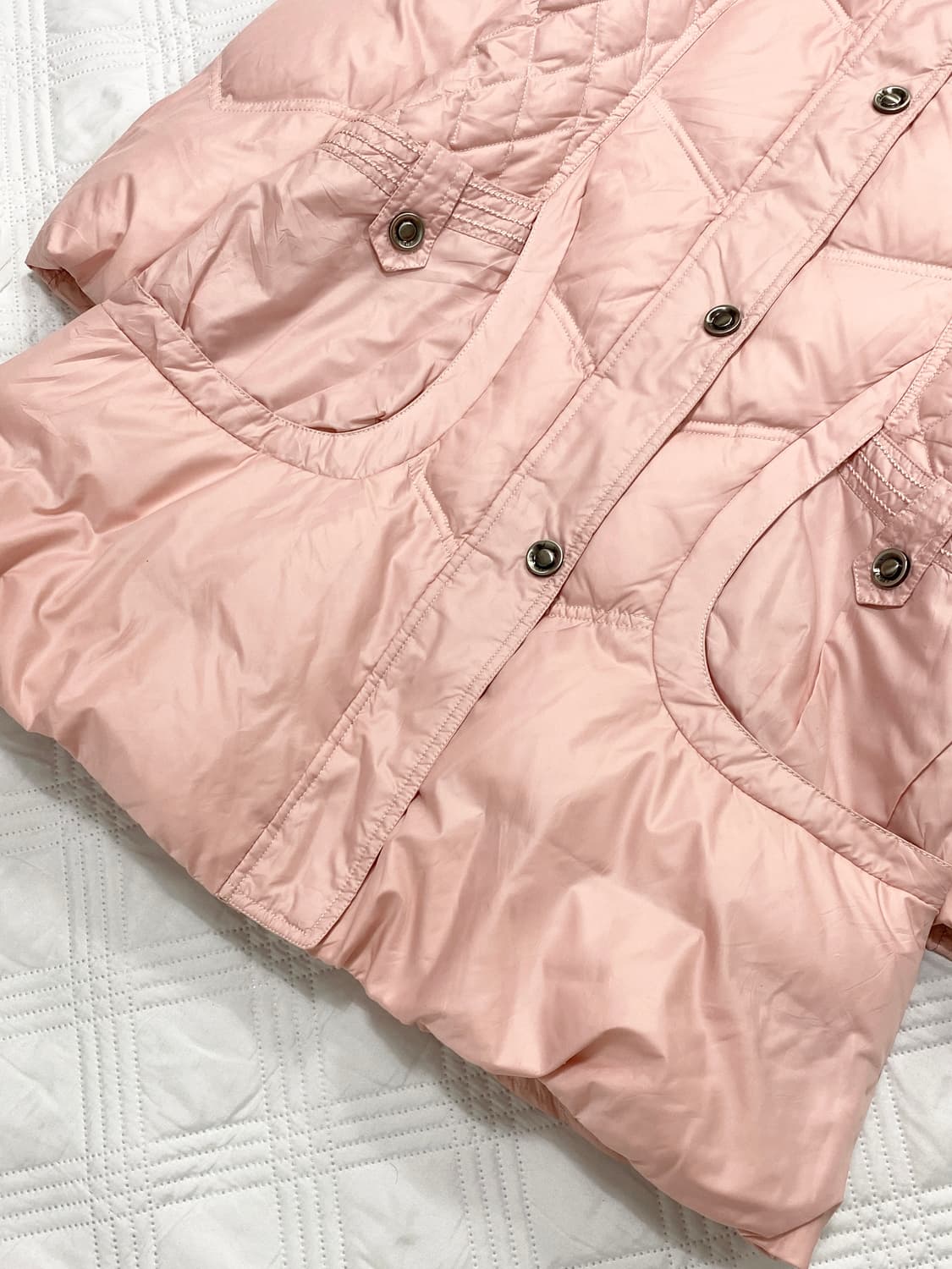 ꒰ঌ 핑크 로걀 패딩 자켓 ໒꒱ 상품이미지3