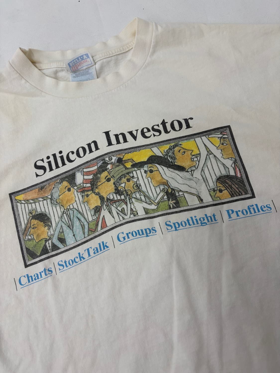 90s Silicon Investor Tee (white) 상품이미지5