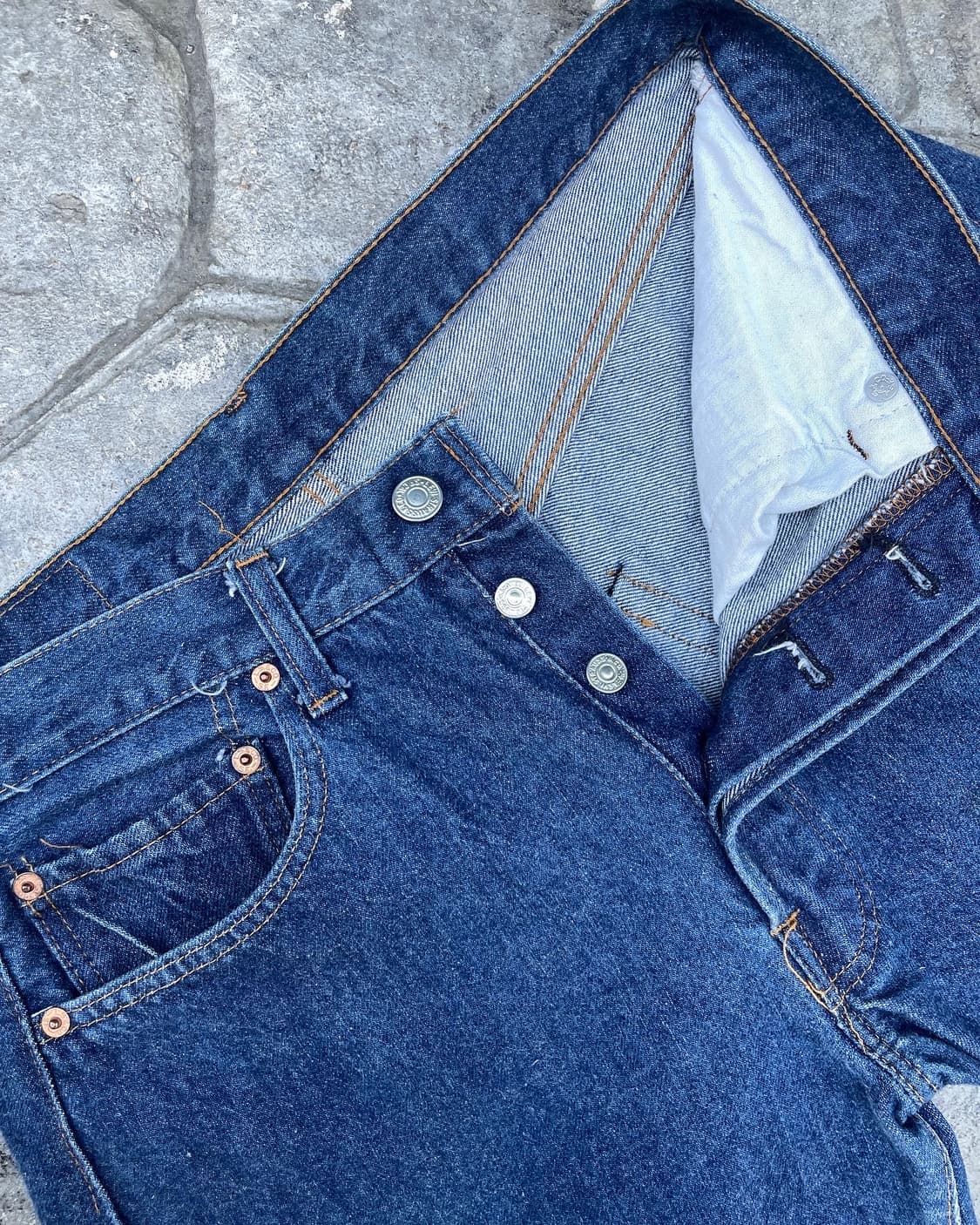 LATE 70s 66후기 SMALL e 501 셀비지 상품이미지4