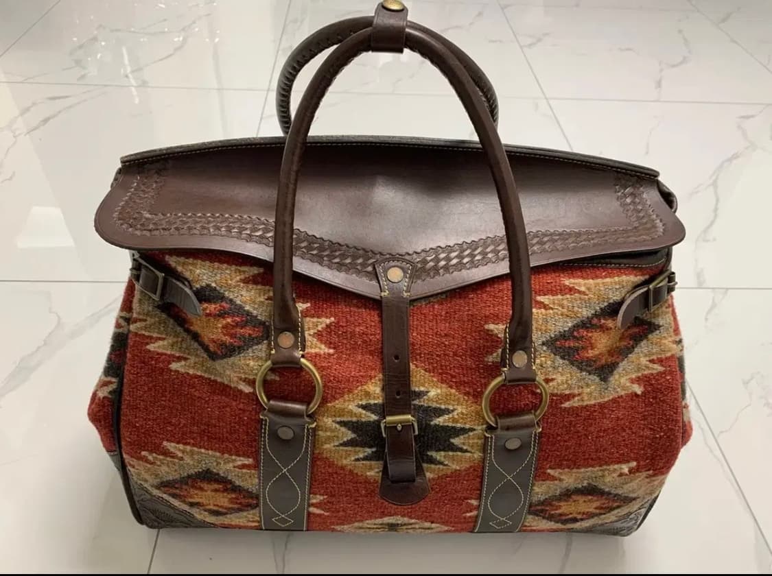 새제품 RRL Handwoven Pecos Leather더플백 가방 상품이미지1