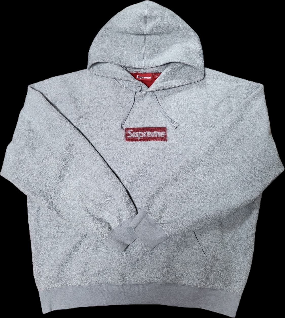 [2XL,XXL]슈프림 인사이드 아웃 박스로고 후드 스웨트셔츠 그레이 상품이미지2