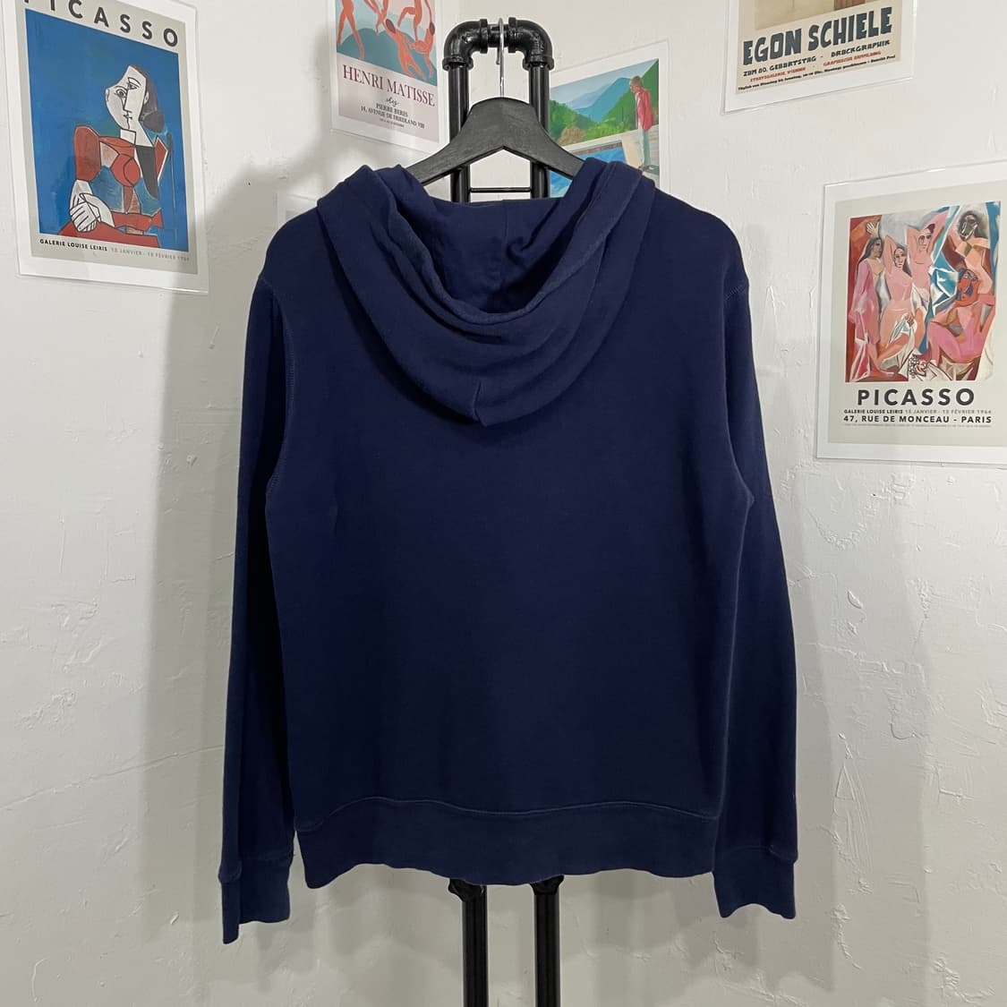 폴로 패치 레터링 후드티 상품이미지3