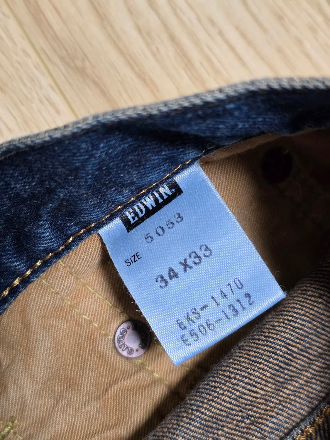 90s 에드윈 505xx 셀비지 데님 청바지 34사이즈 상품이미지6