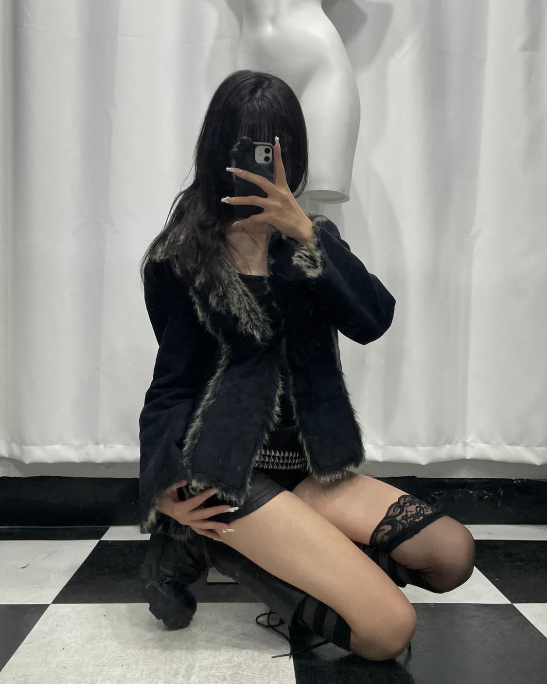 🎸블랙 퍼 자켓🎸 상품이미지3