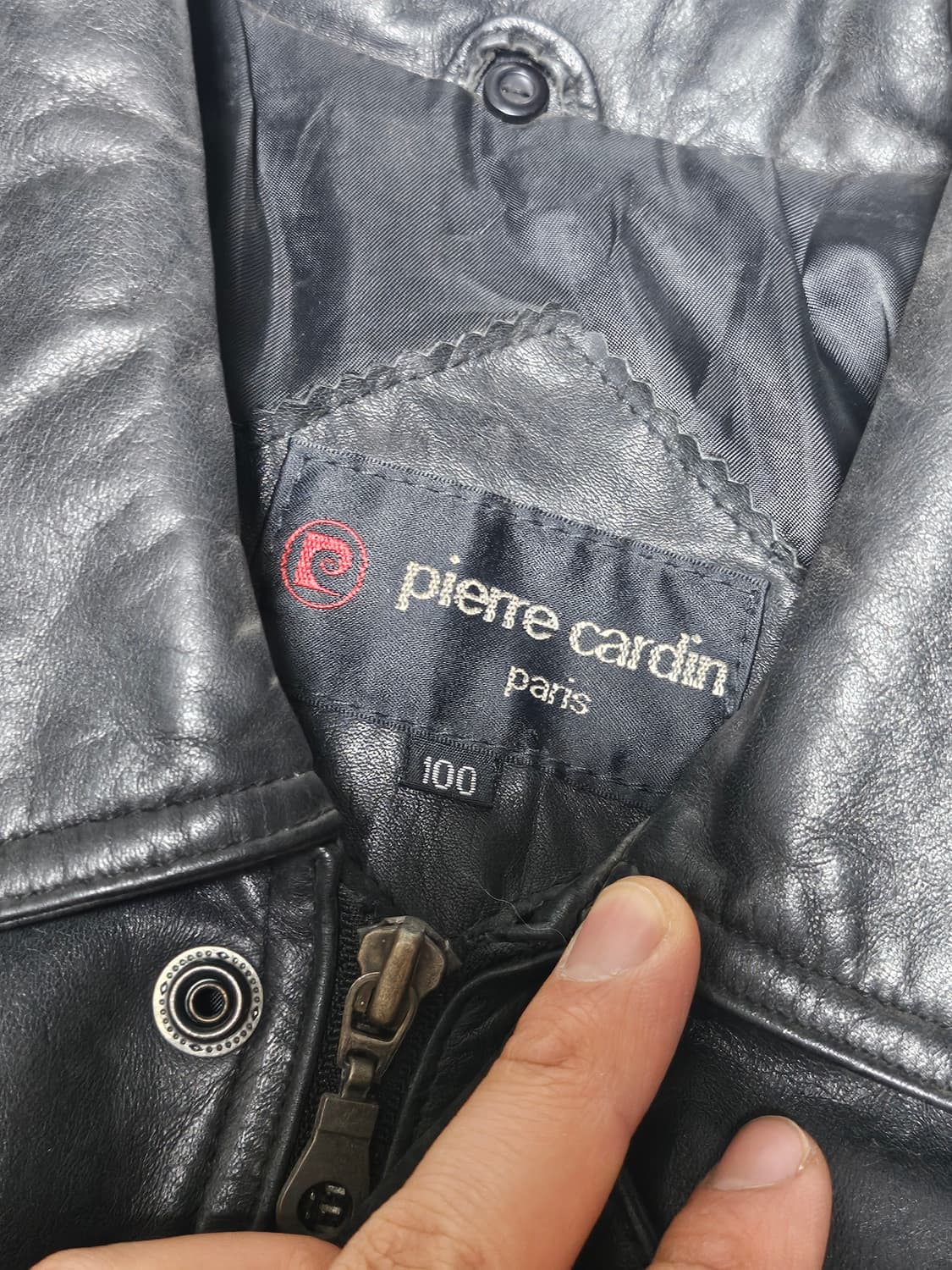 피에르가르뎅 올드 레더 자켓 카코트 소가죽 자켓 100 상품이미지3