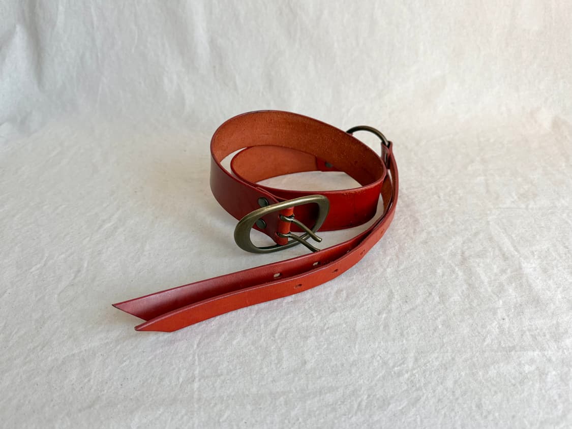 TRANS CONTINENTS 리얼 레더 벨트 상품이미지3