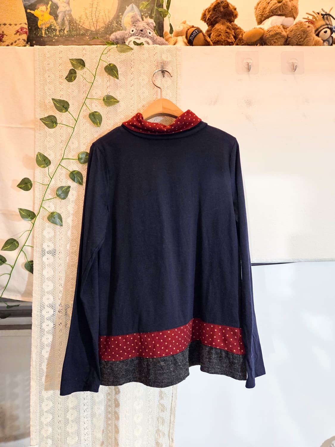 도트 포인트 목폴라 슬리브 상품이미지5