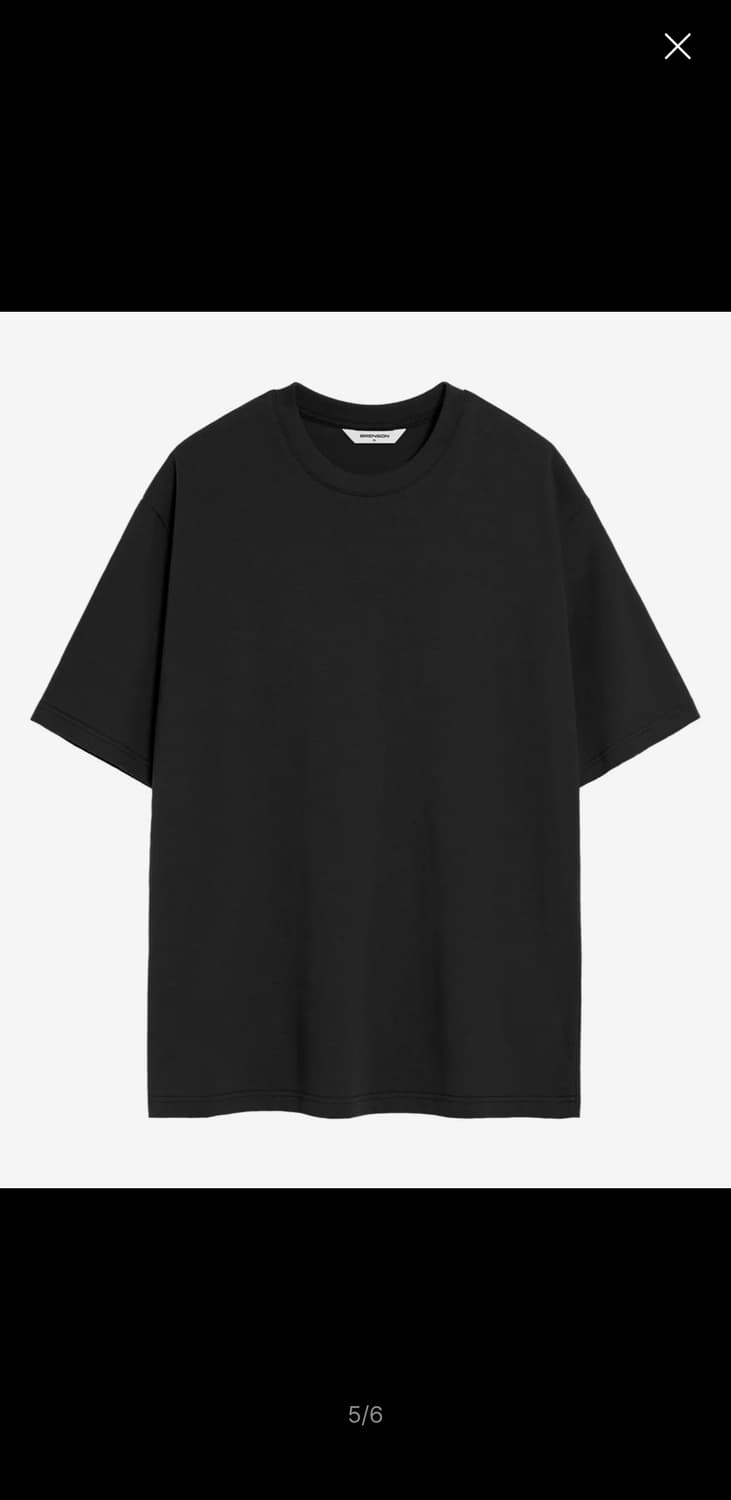 XL / 블랙 ) 기본템 맛집 브렌슨 베이직 무지 오버핏 반팔티셔츠 상품이미지1