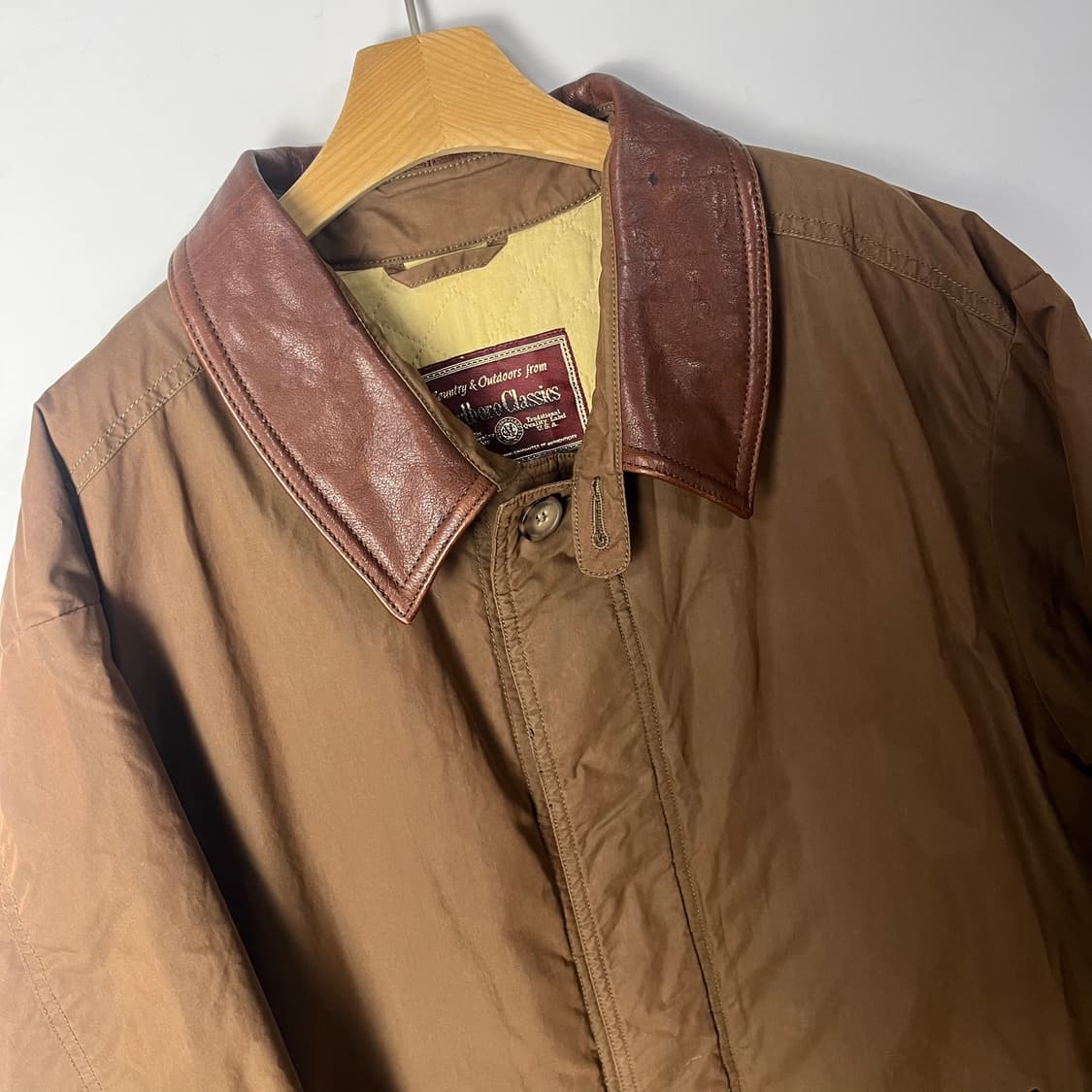 [Marlboro] 90‘s 말보로 클래식 레더카라 롱 코트 상품이미지2