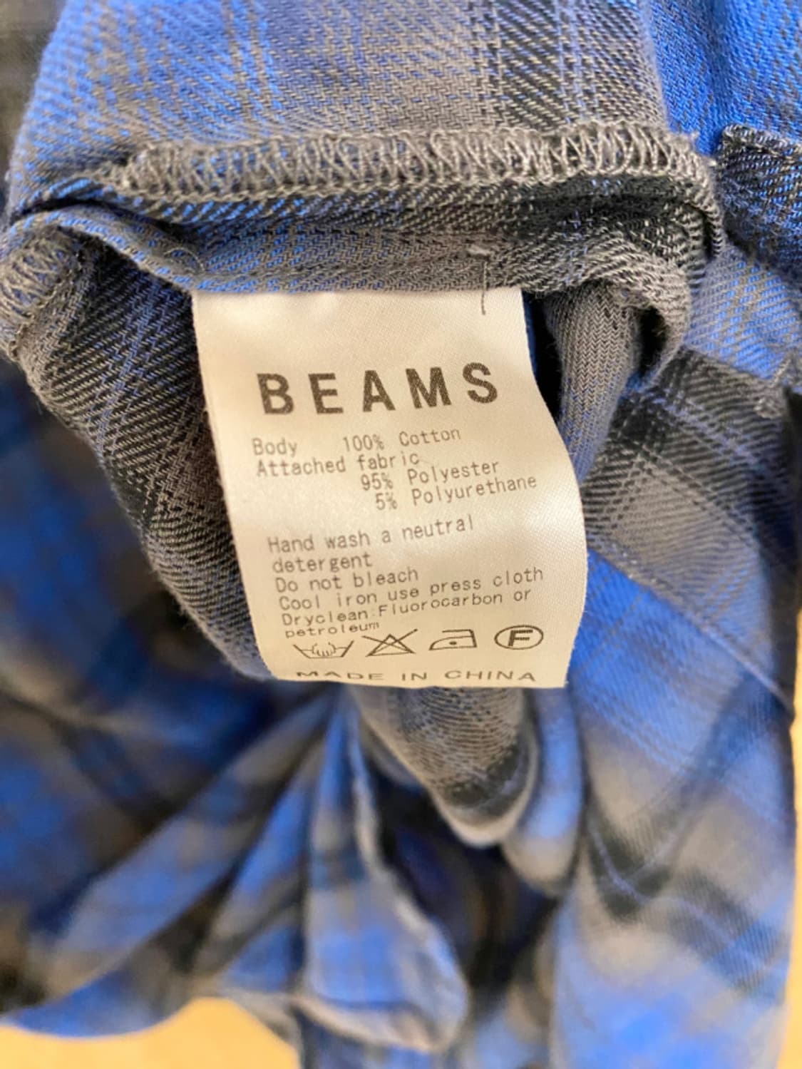 BEAMS check anorak shirts 빔즈 체크 아노락 셔츠 상품이미지9