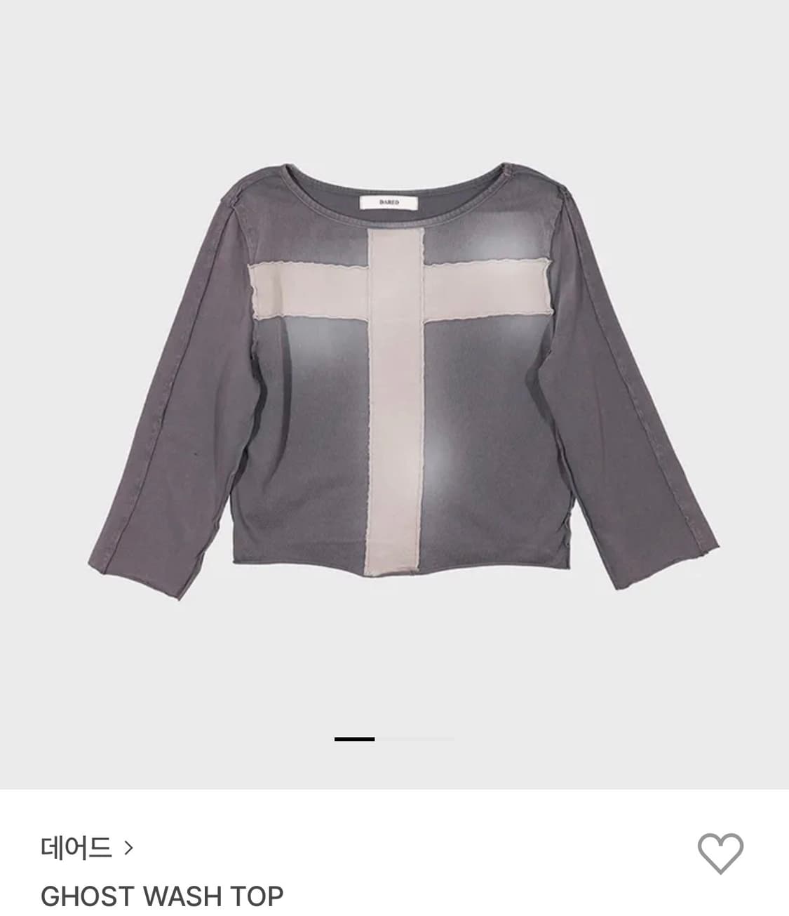 데어드 ghost washed top 상품이미지1