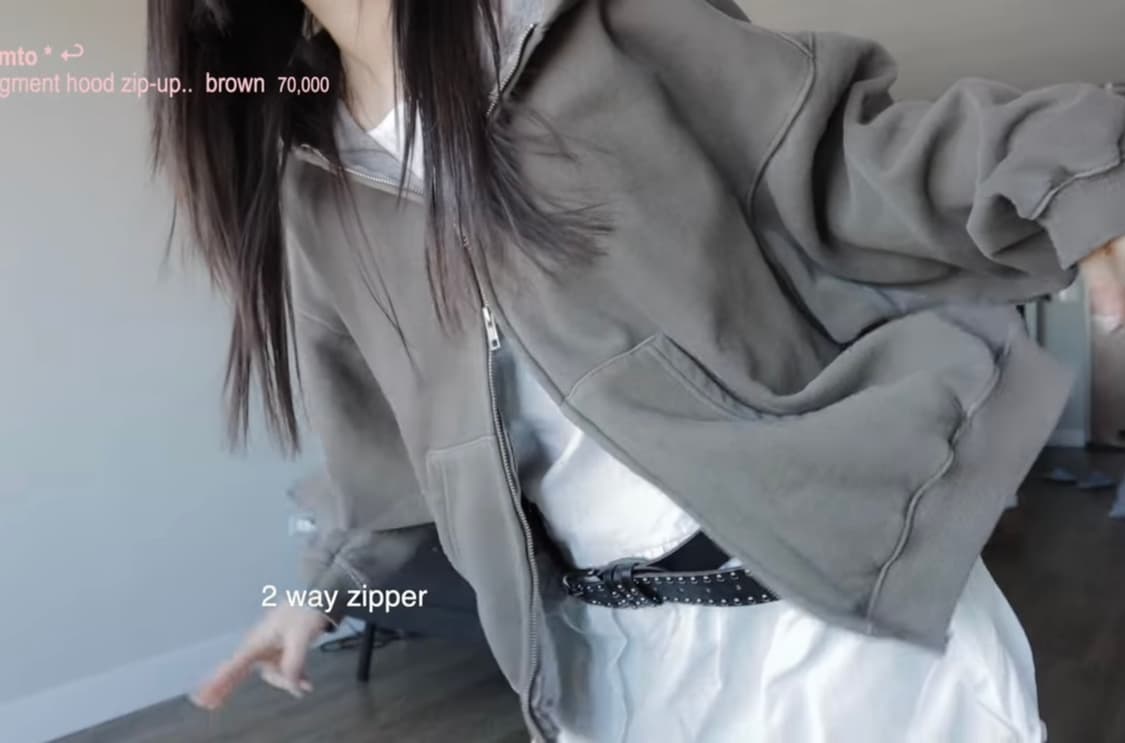 Blemto 피그먼트 후드집업 (brown) 상품이미지9