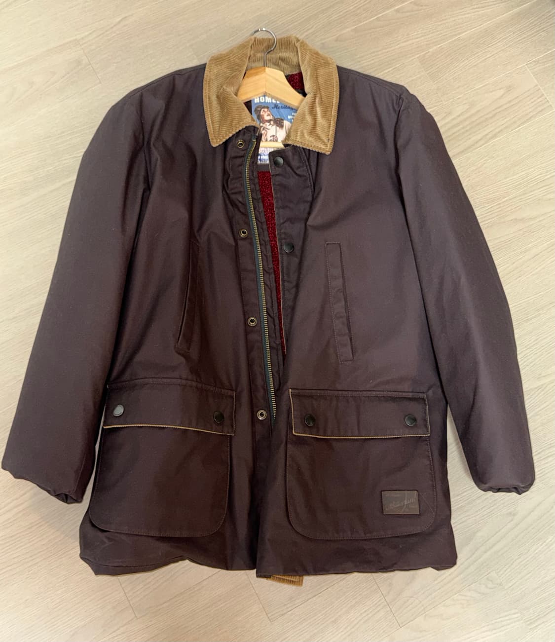 HOMESTEAD 빈티지 브라운 코듀로이 왁스 자켓 상품이미지1