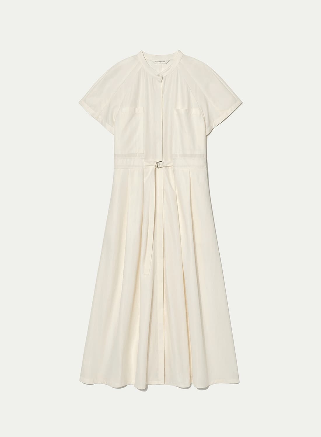 킨더살몬 벨티드 셔츠 드레스 belted dress cream 상품이미지3