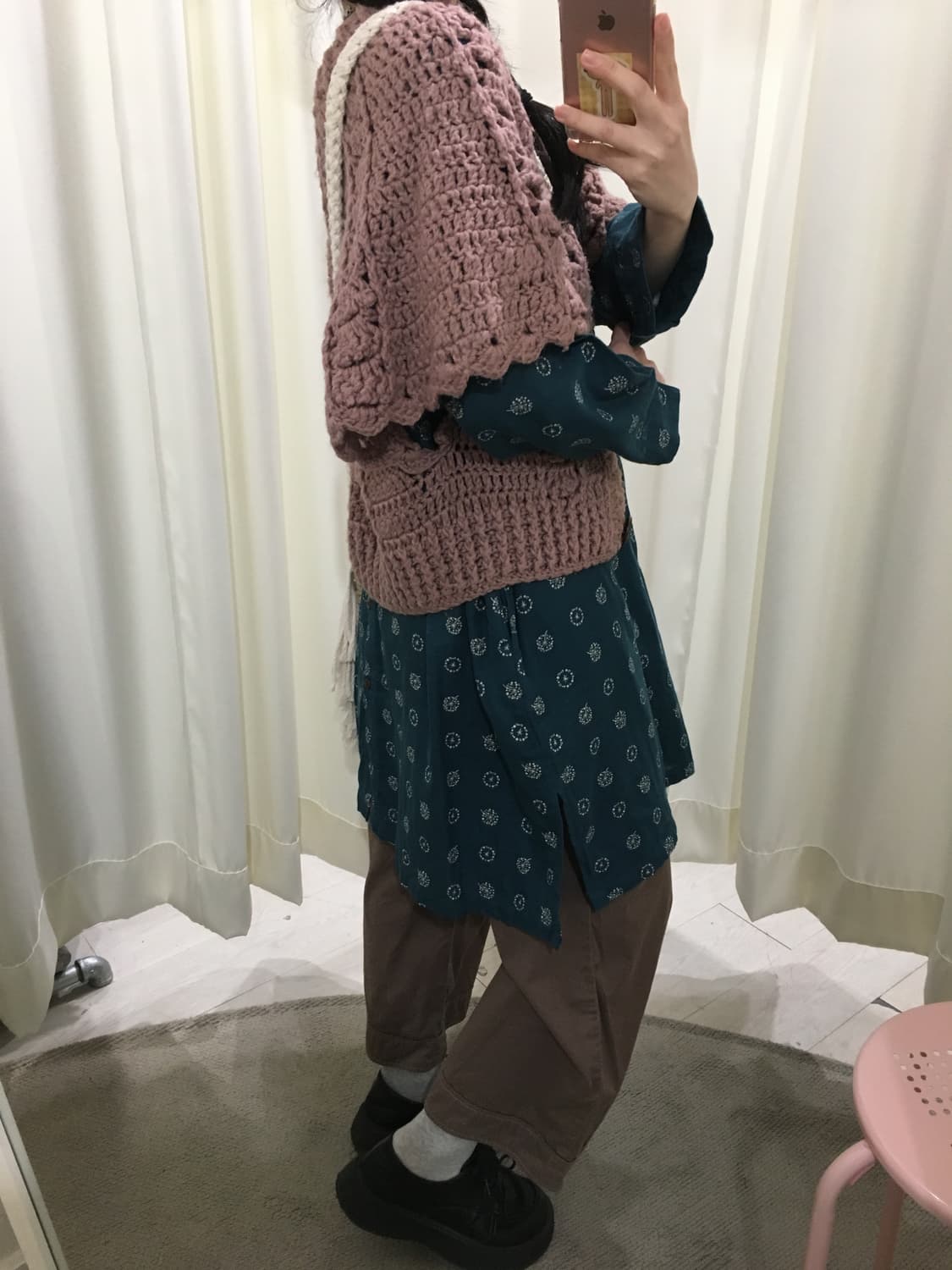 모리 레아어드 크로쉐 가디건 상품이미지6