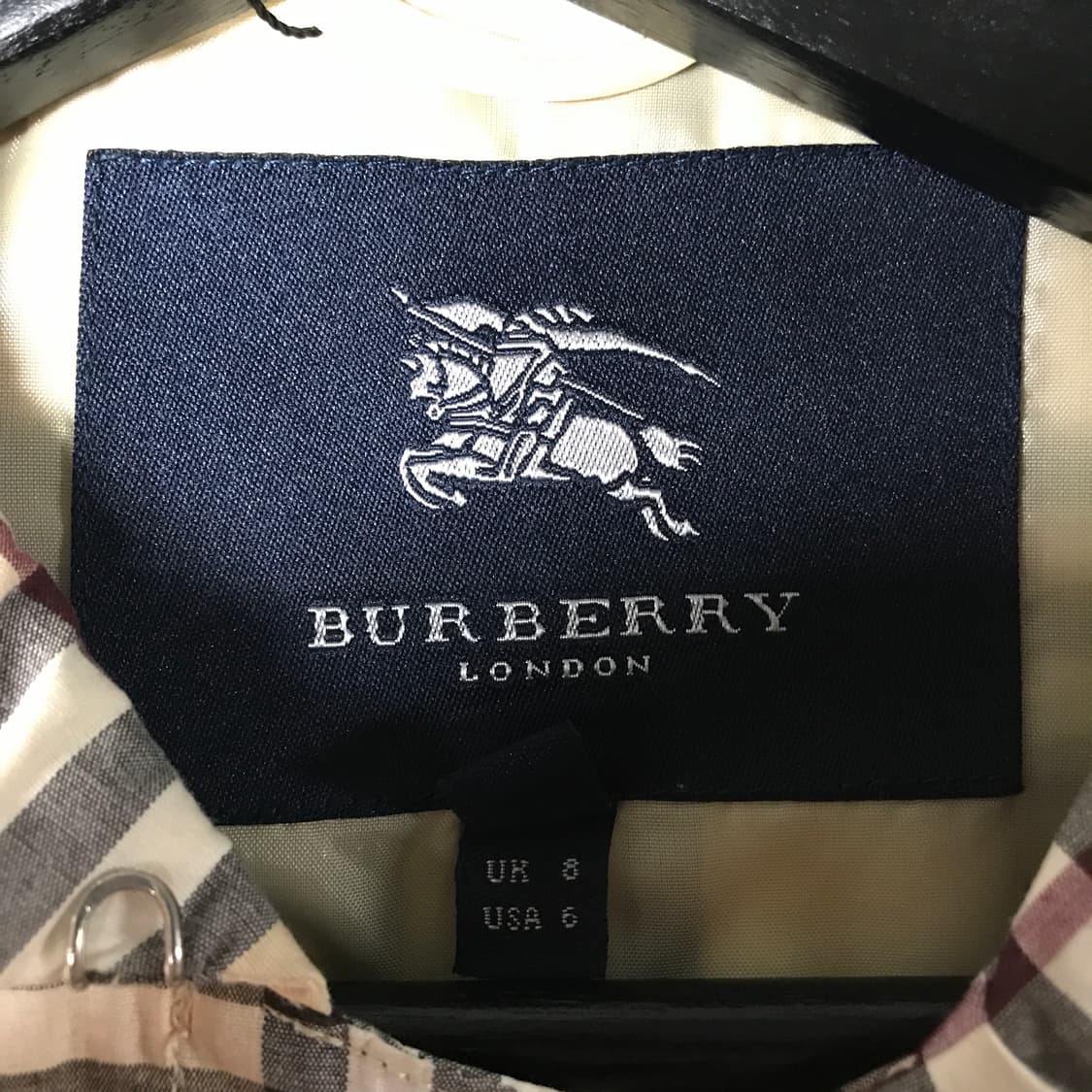 버버리 노바 체크 싱글 코트 8(W) 상품이미지4