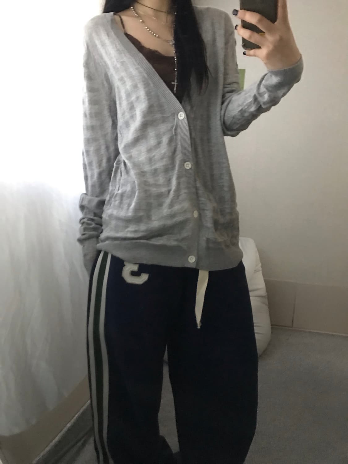리바이스 그레이 루즈핏 가디건 상품이미지7
