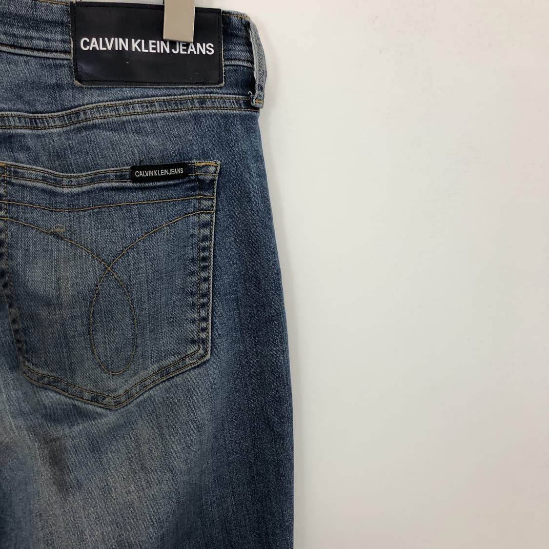 ck 캘빈클라인 레더패치 오리지널 데님진 32 인치 상품이미지3