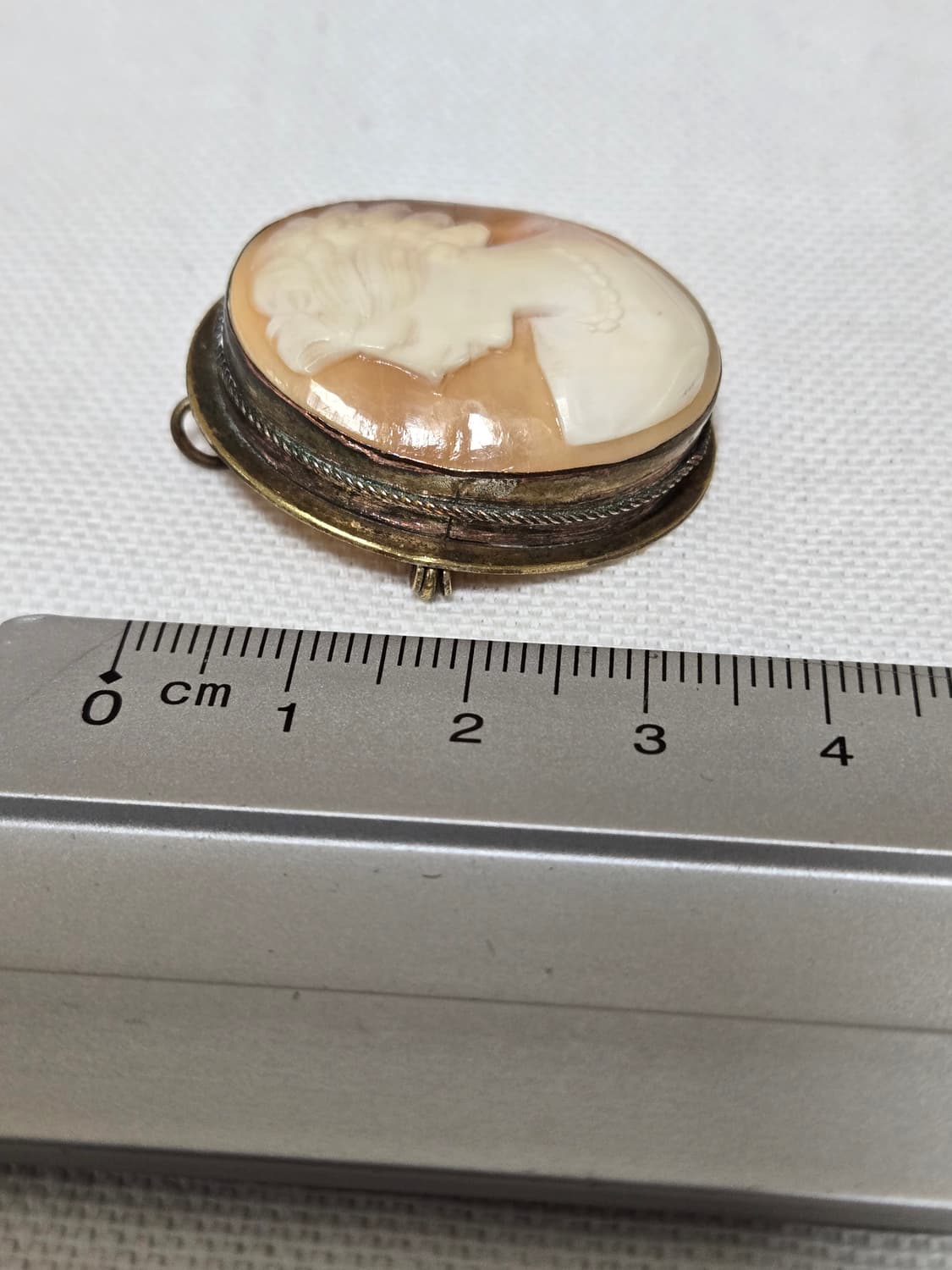 1920s 프랑스 아르데코 800실버 쉘 카메오 브로치 · 펜던트 상품이미지6