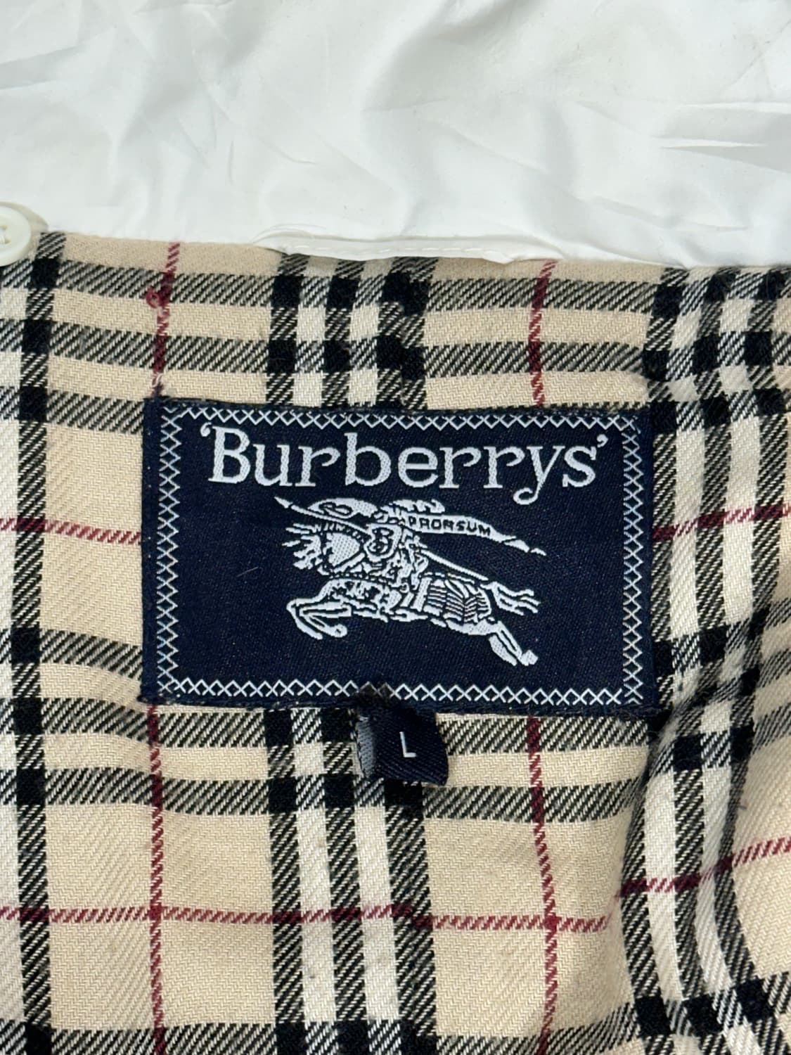 버버리 퀼팅 화이트 패딩 점퍼 L 상품이미지7