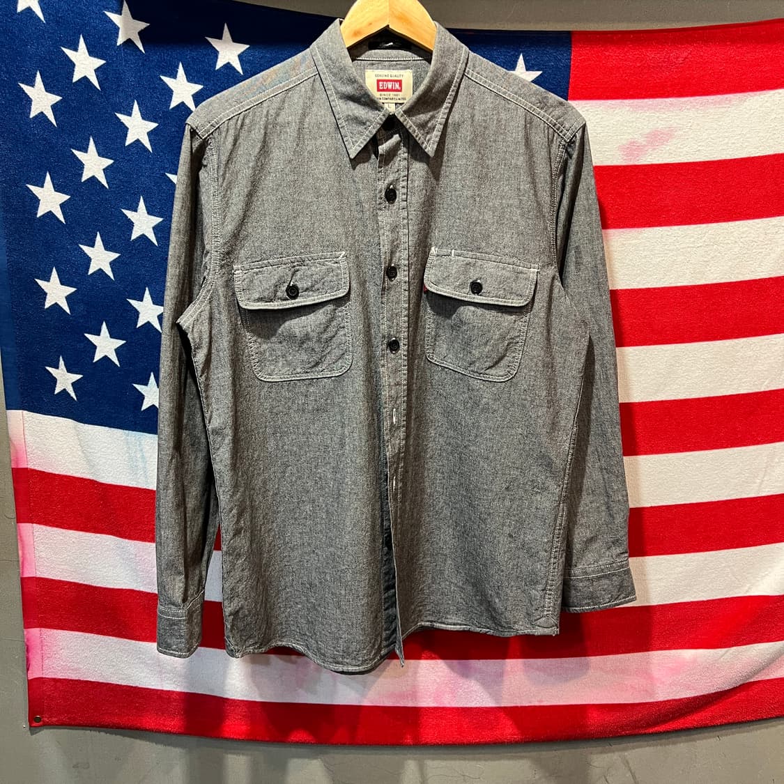 에드윈 회색 셔츠 상품이미지1