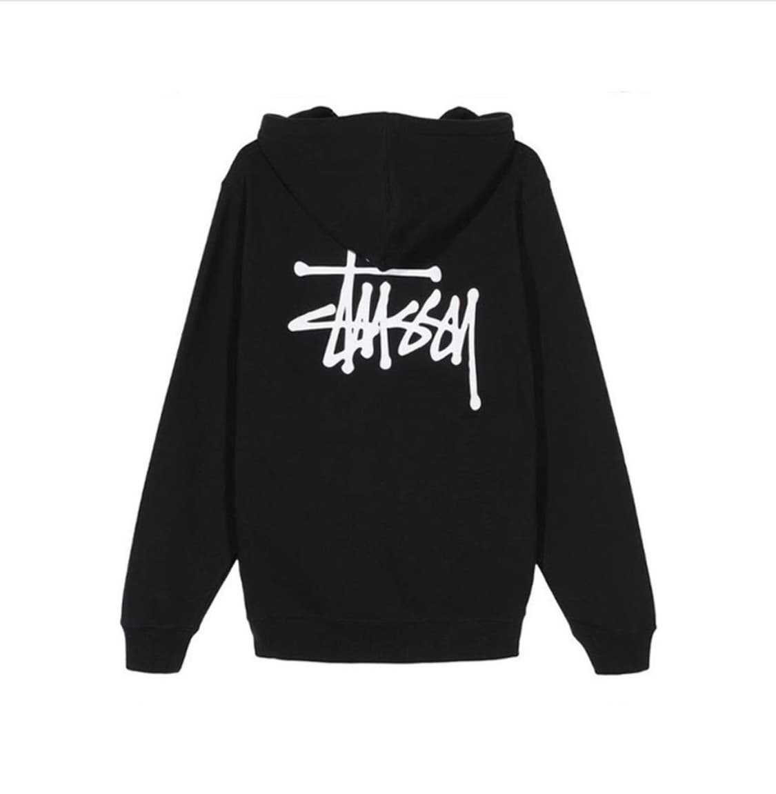 스투시 베이직 후드티 블랙 상품이미지1