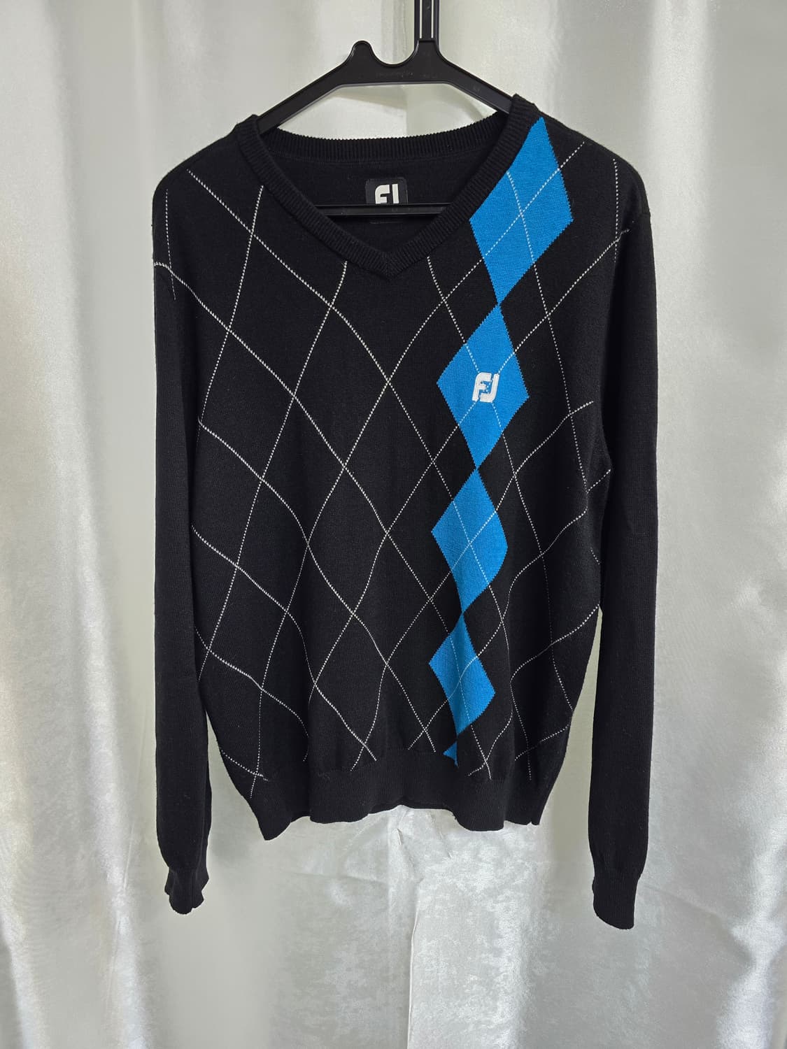 풋조이 아가일 V넥 니트 (1598) 상품이미지1