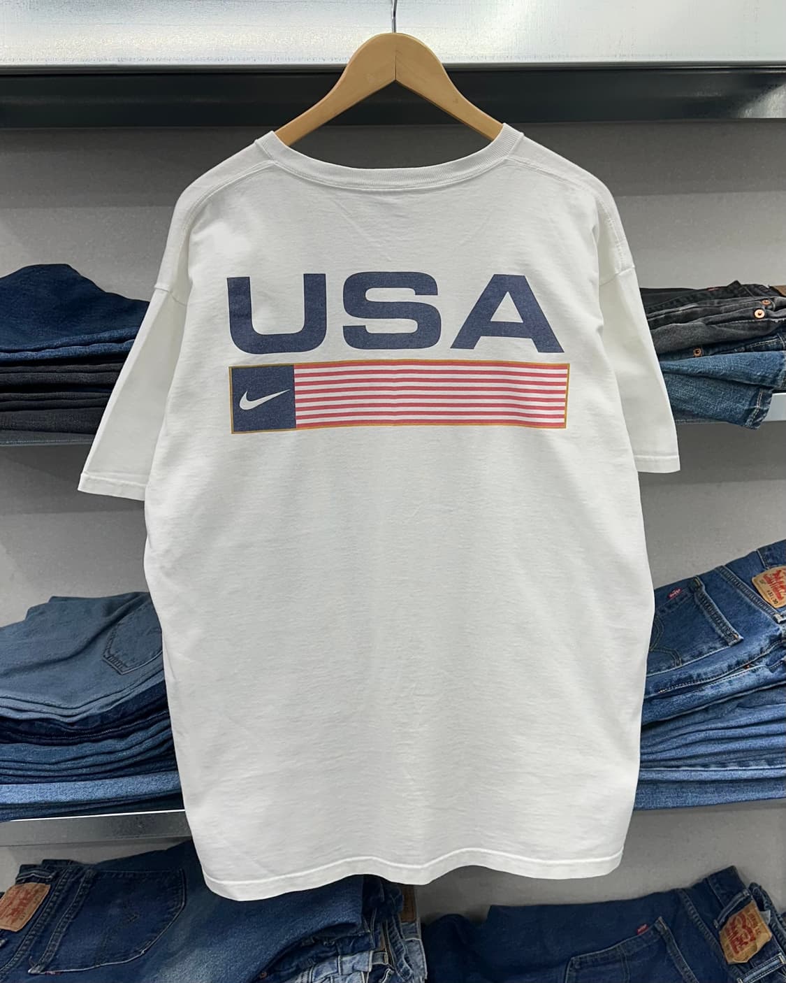 (L)90'S 나이키 USA 반팔-M1779 상품이미지1