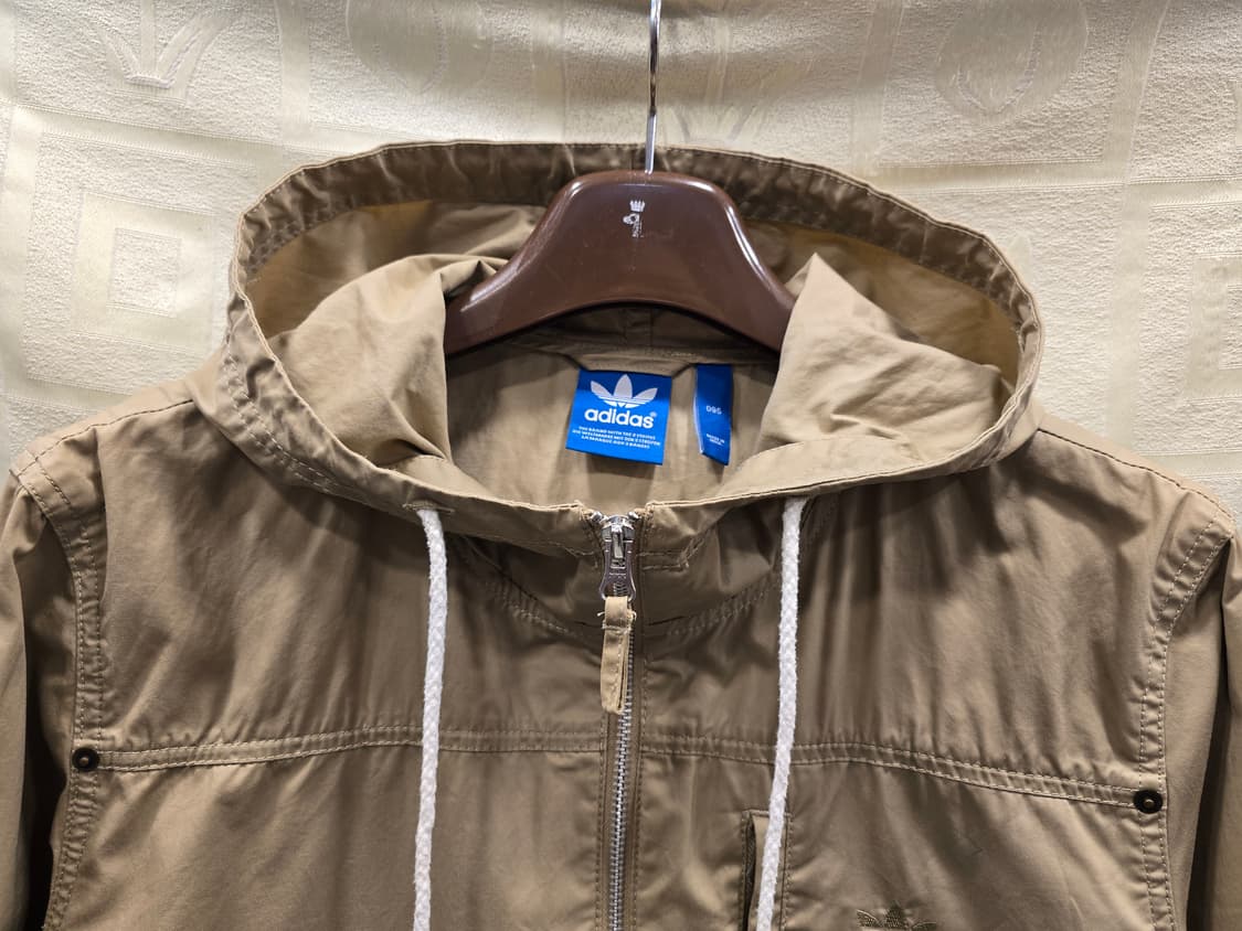 아디다스 라이트코트 베이지 후드집업 사파리 자켓 95 상품이미지2