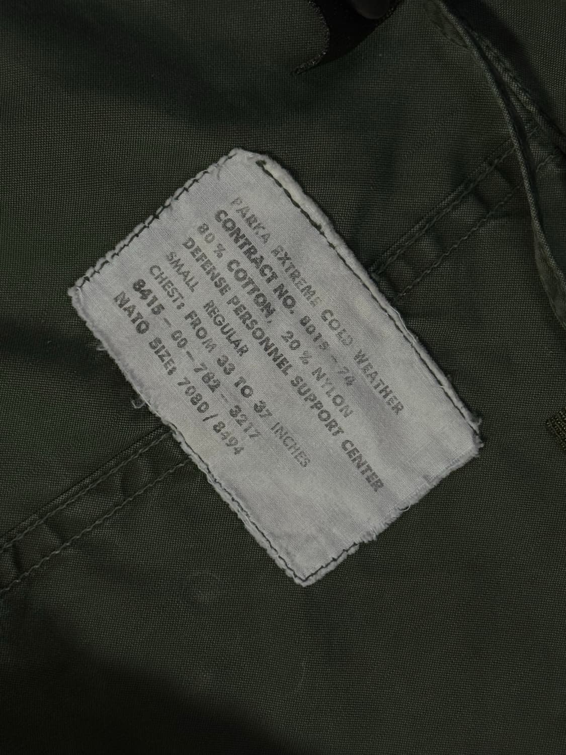 1970 미군 오리지널 M65 개파카 (내피 포함) 상품이미지2