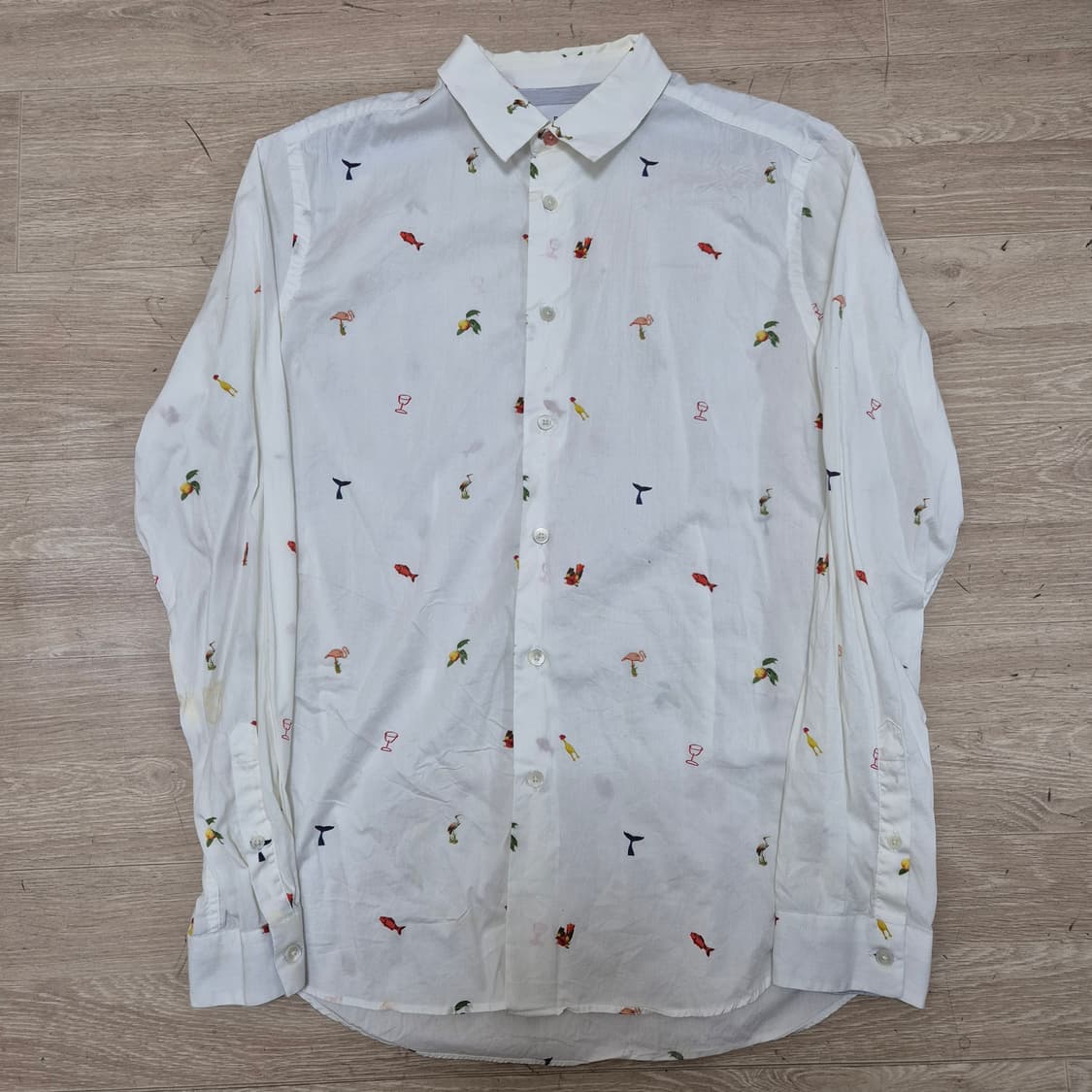 폴스미스 클래식 멀티로고 슬림핏 옥스포드 셔츠 S(90) 상품이미지1