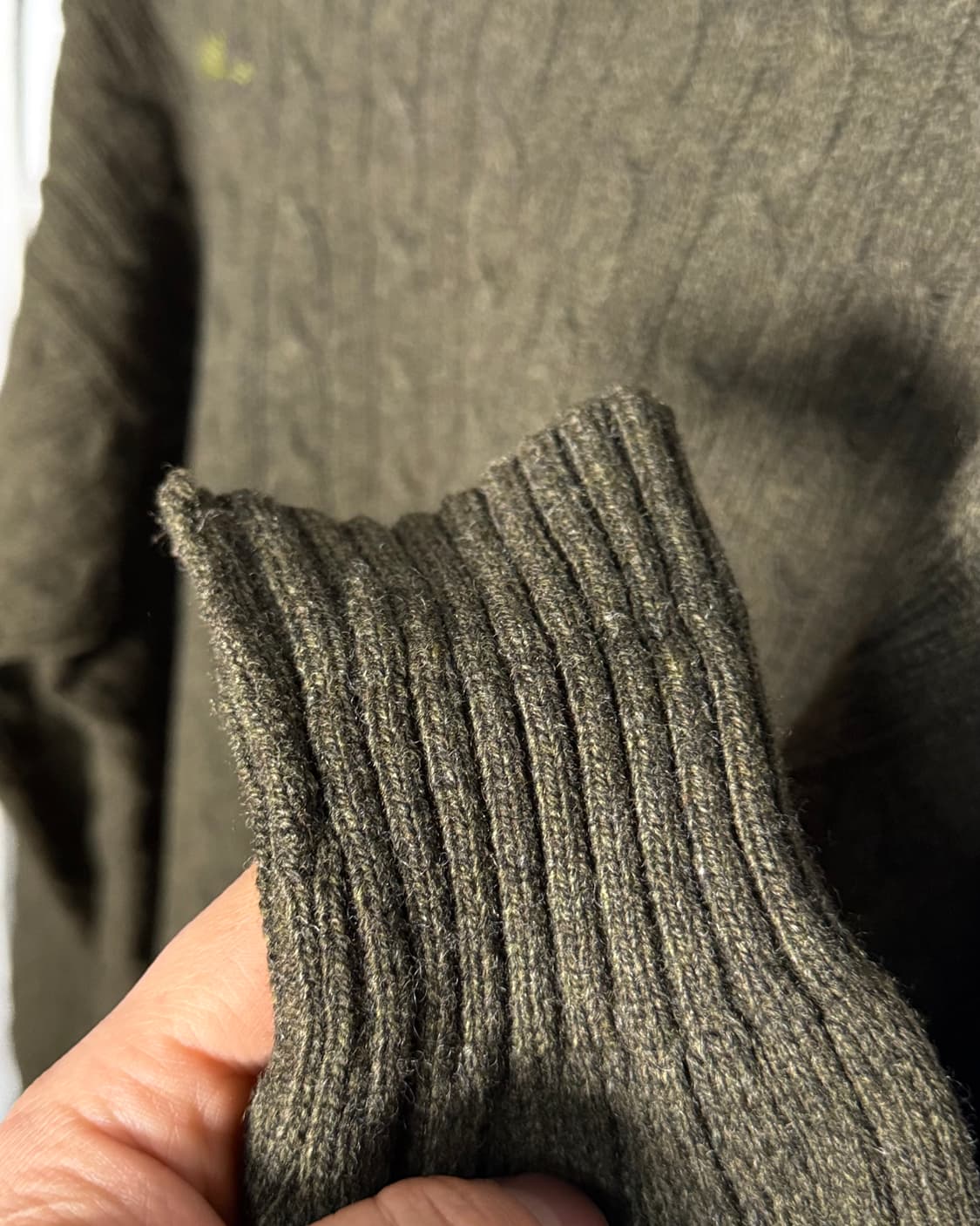 90‘s 폴로 랄프로렌 램스울 케이블 니트 스웨터 105 상품이미지5