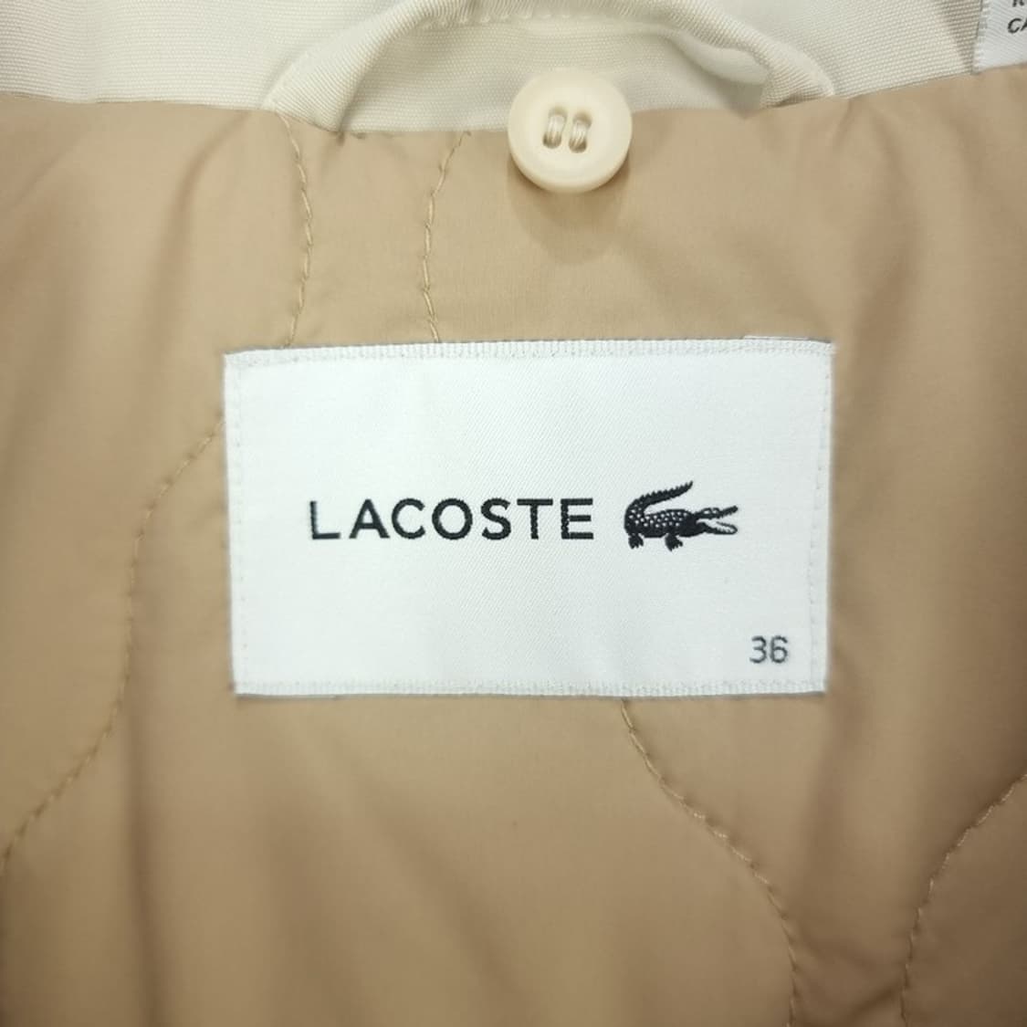 [라코스테] 후드 롱 야상 아이보리 M18672 상품이미지8