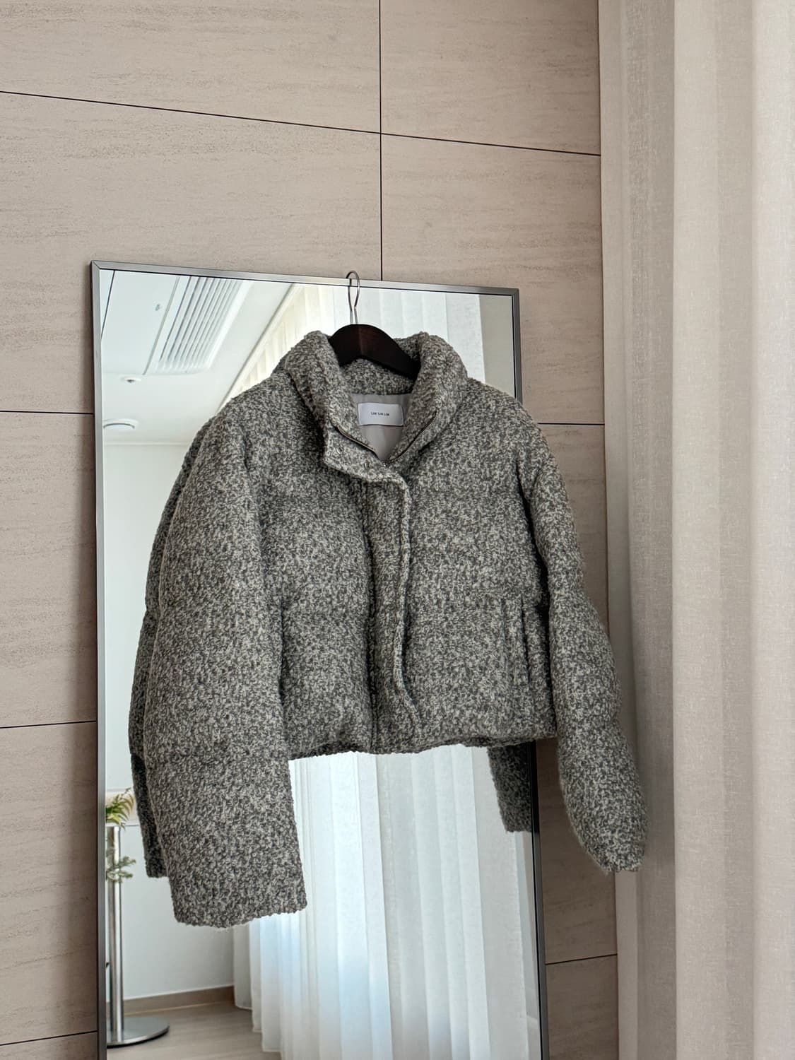 🖤 씨끌로에 부클 크롭 덕다운 패딩 상품이미지1